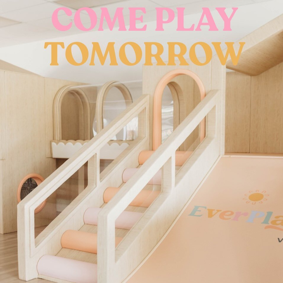 No School?  No Problem. 🛝 Slide into another Snow Day with us.  We are OPEN tomorrow, February 24th, 9:30 AM - 6:30 PM.  Come Play!  Reservations are highly recommended.  Link in stories, bio, and on our website ➡️ www.everplayvillage.com 🫶