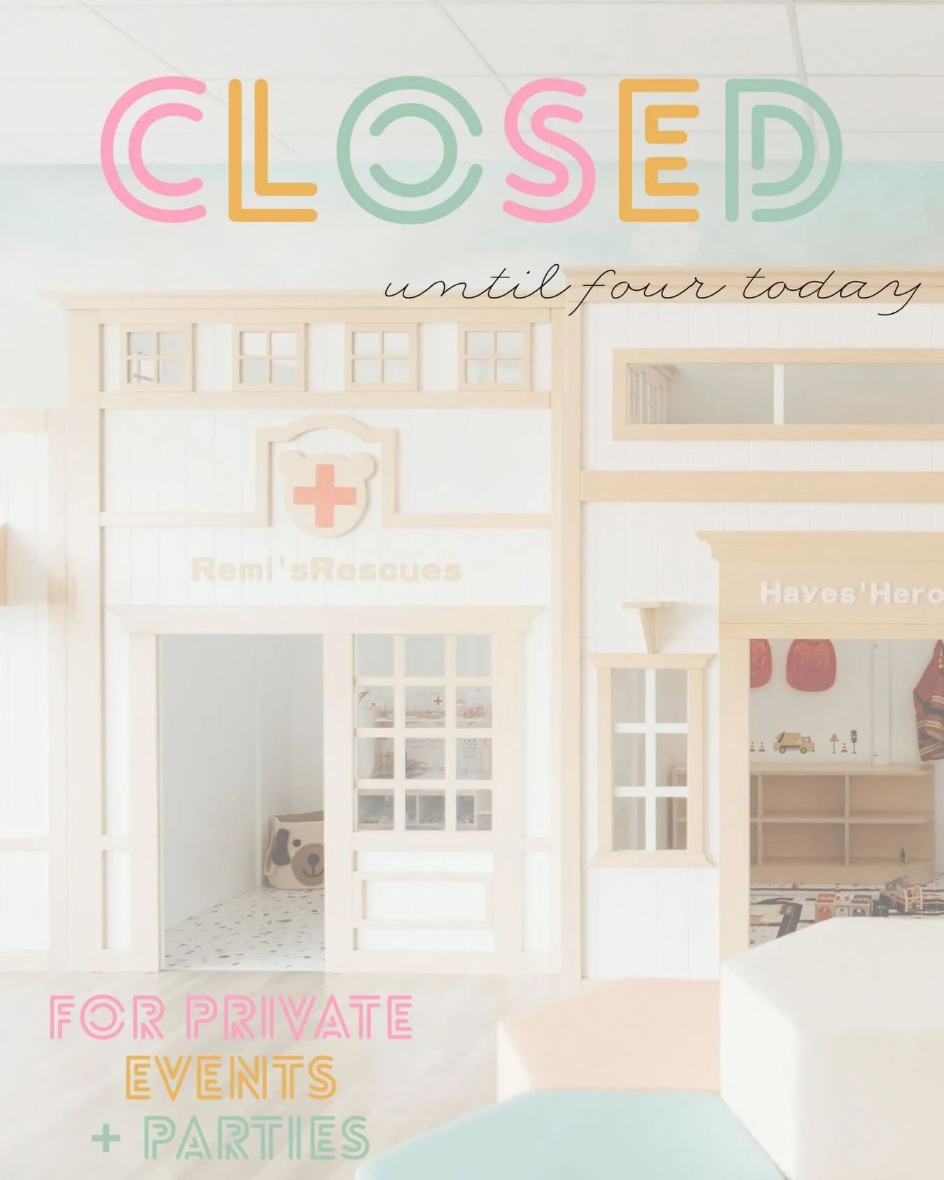 Open play 4-6:30 this afternoon!  Come play!  Until then, we&rsquo;ll be making Disney magic &amp; celebrating a special little one&rsquo;s birthday!  See you at 4 🛝✨ Reservations highly encouraged.  Link in stories, bio, and on our website ➡️ www.e