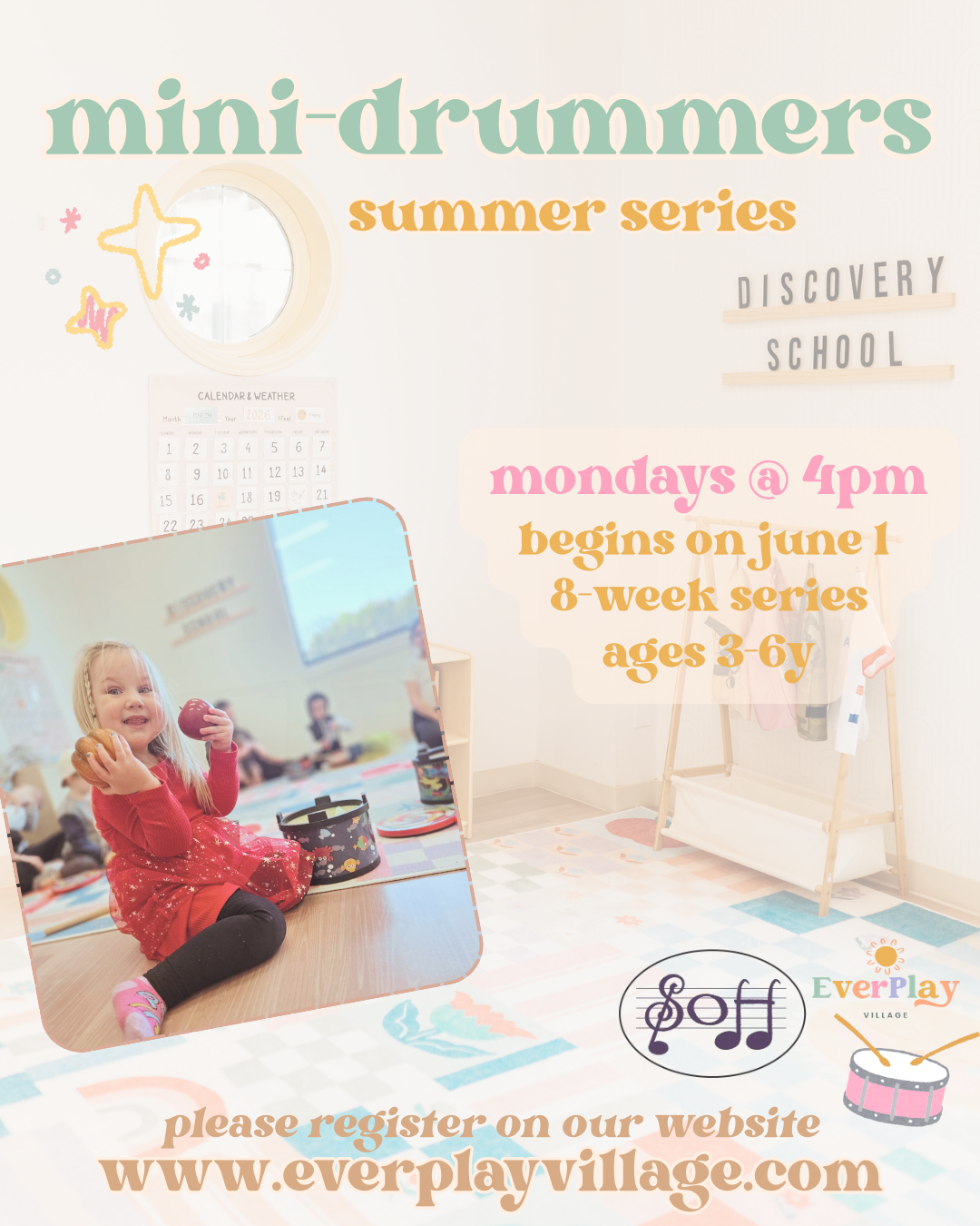 Mini-Drummers Summer Drop-In