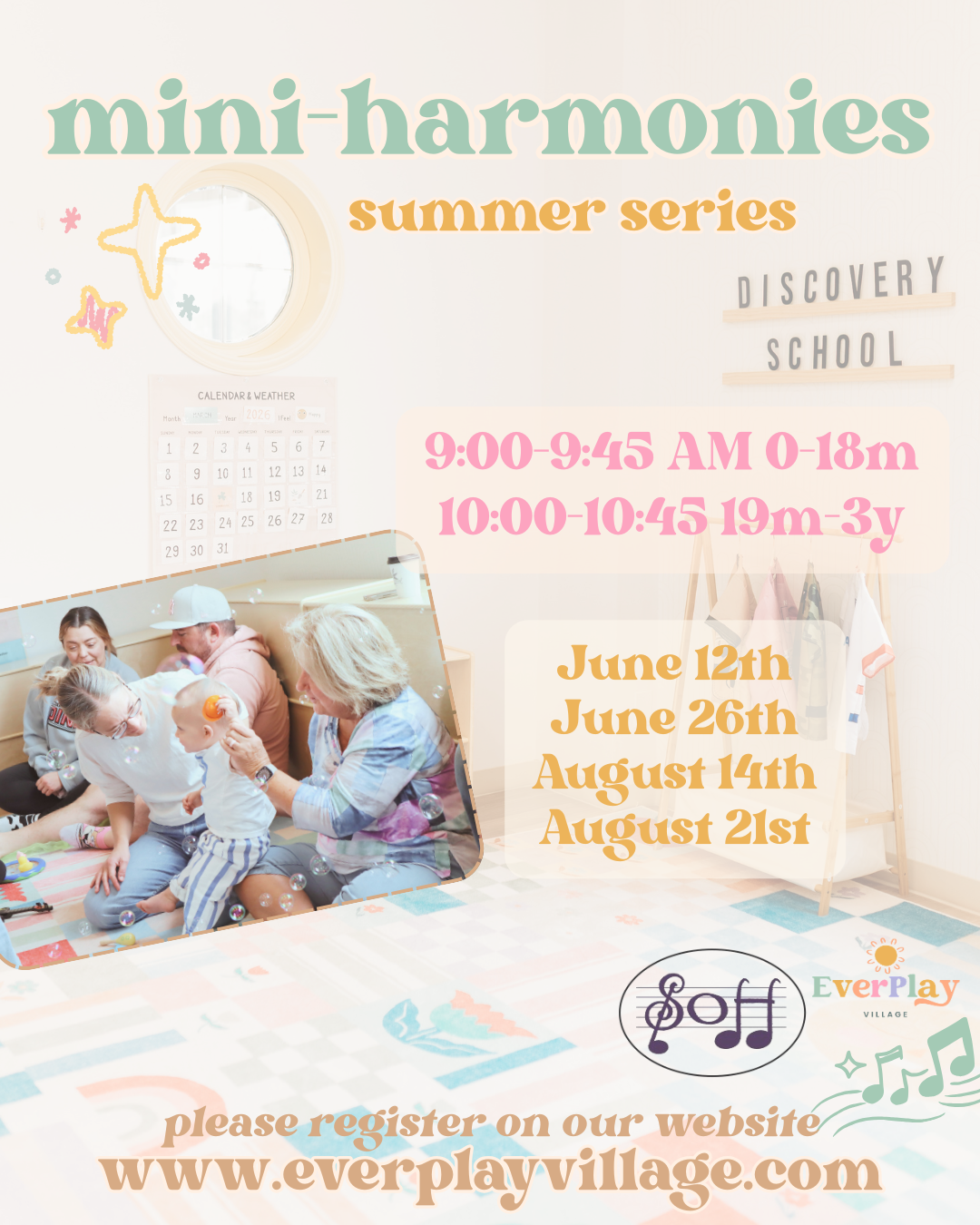 Mini-Harmonies 0-18m Summer Drop-In