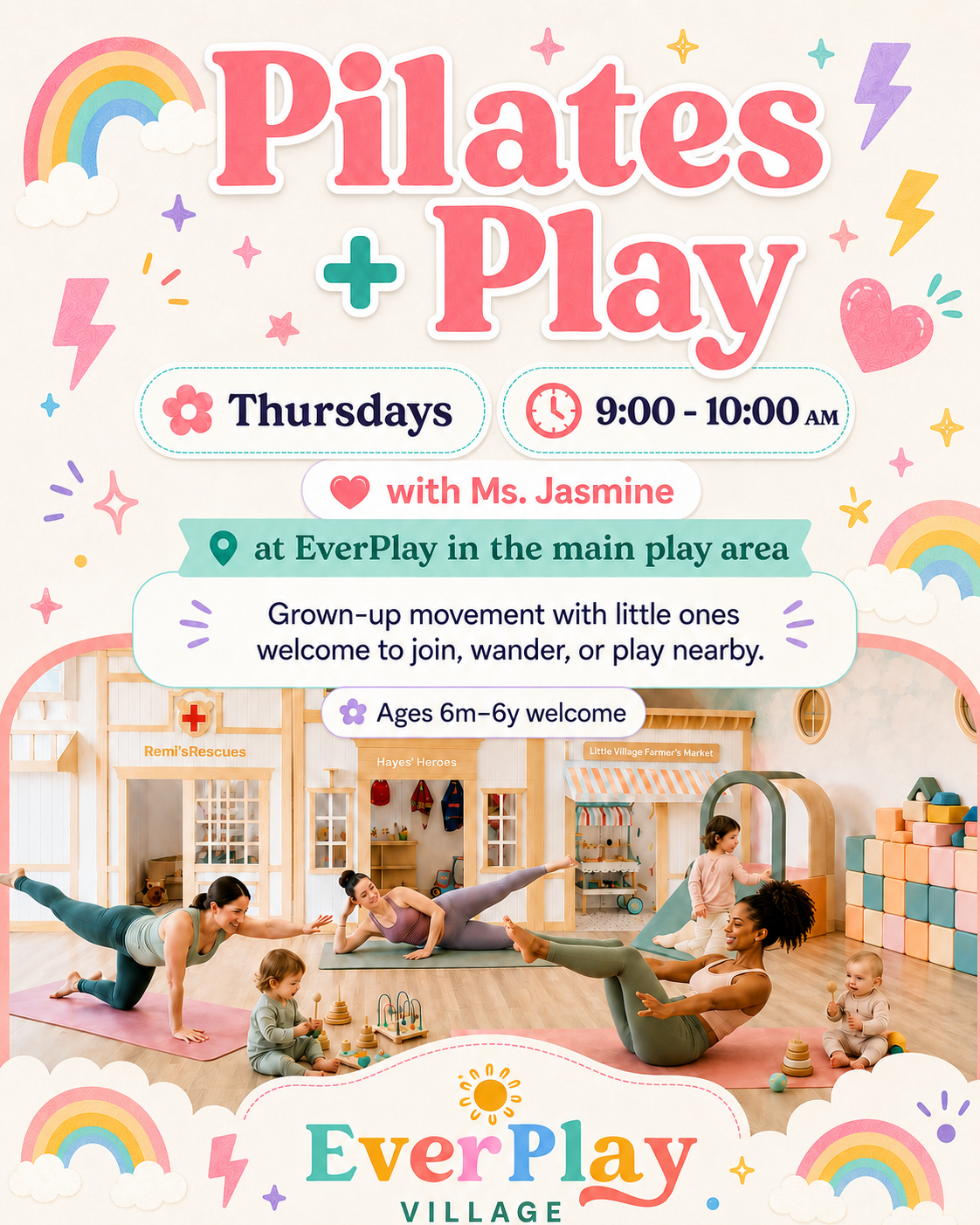 Pilates + Play Drop-In