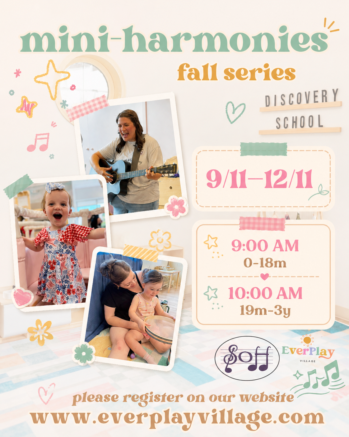 Mini-Harmonies 0-18m Fall Drop-In