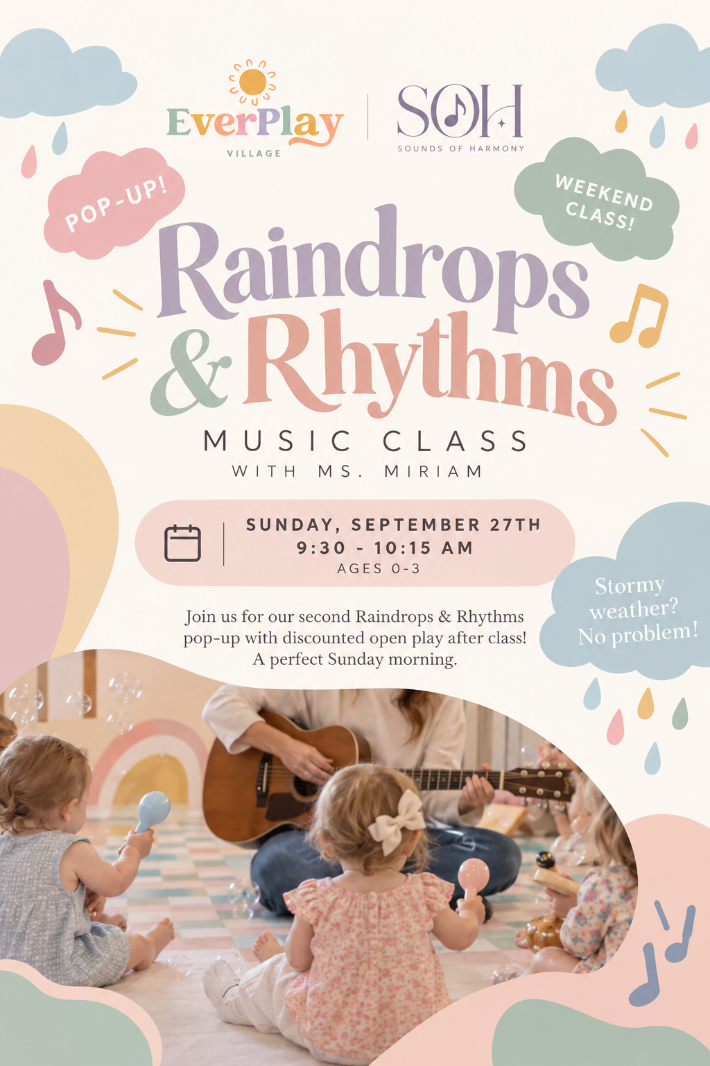 Raindrops & Rhythms Music Class