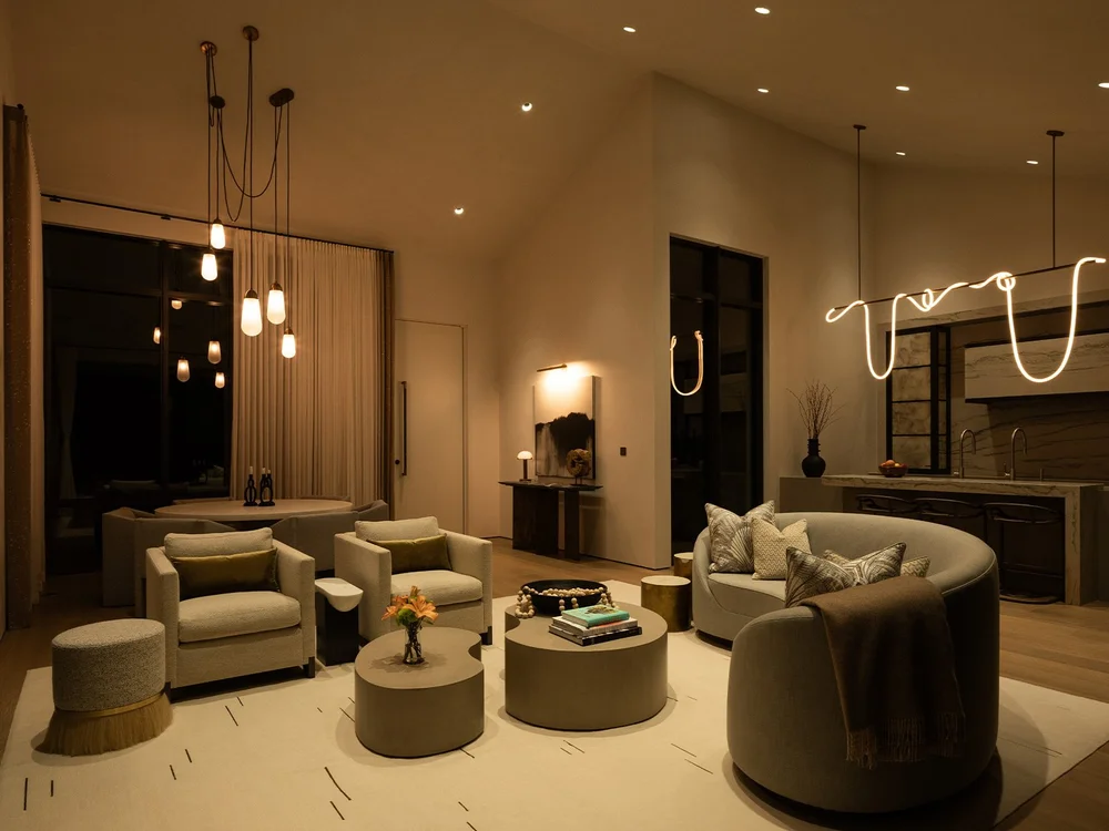 Lutron and Ketra lighting in a modern home