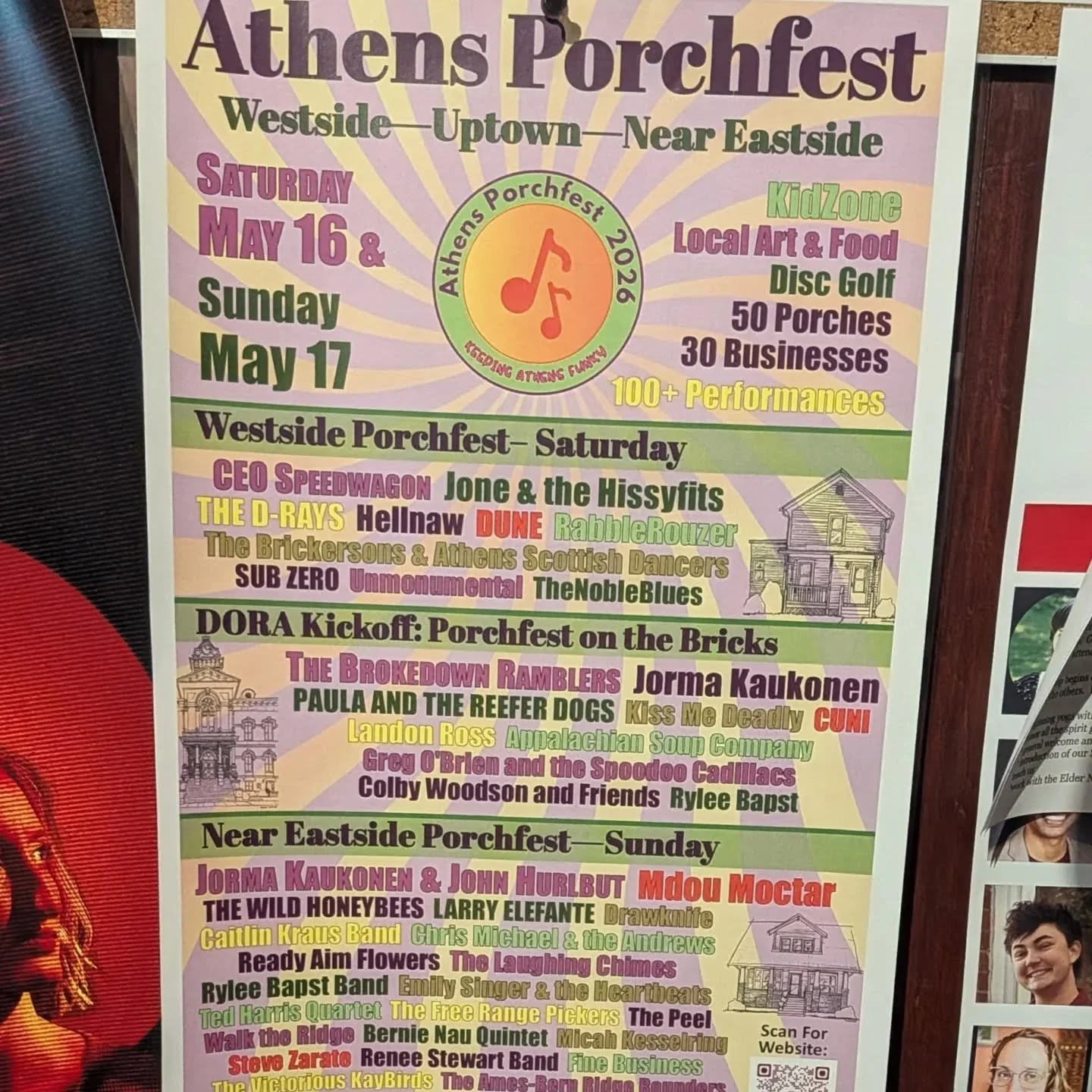 Lineup Posters are going up around Athens. 

#athensporchfest #athensohio #localmusic #supportlocalmusic #keepingathensfunky