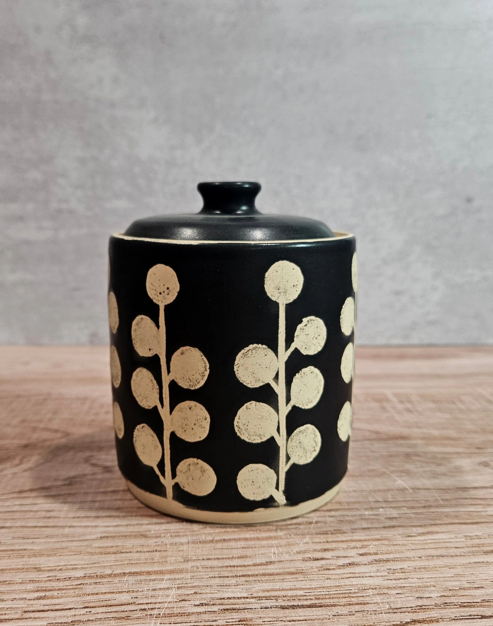 Slate - Botanical Lidded Jar