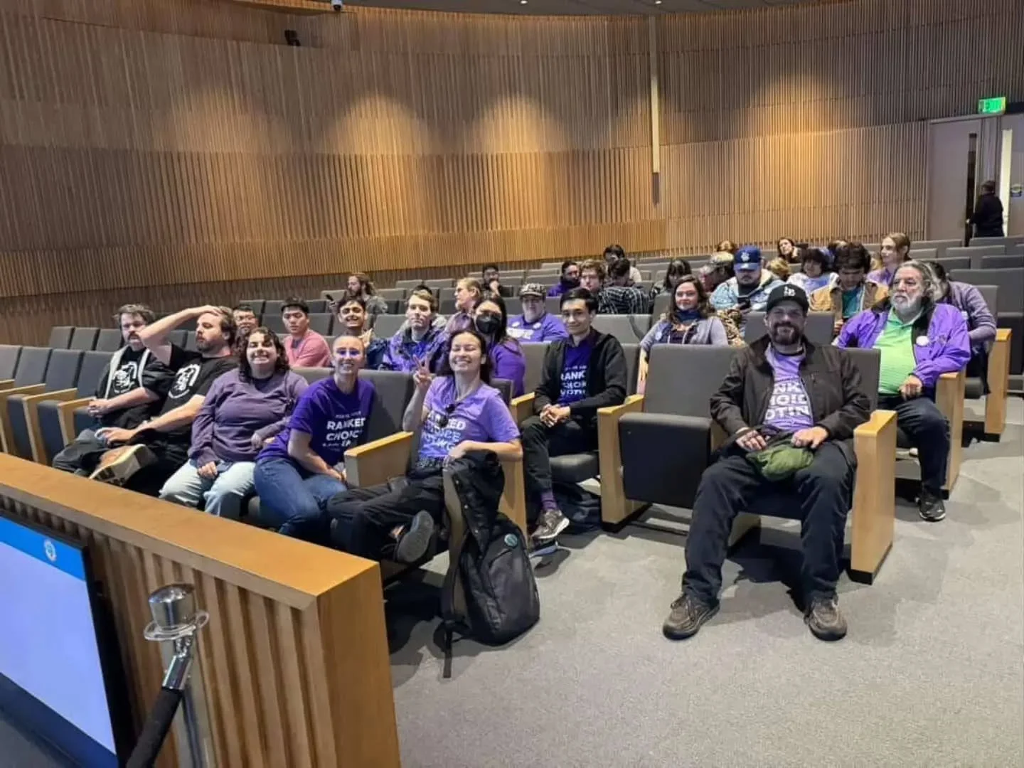 Solidarity forever! 60+ attendees and 11 coalition partners at the Equity Commission meeting made a splash. We now have TWO commissions that formed Ad Hoc committees to research RCV for the city. 

Next is our city council members. The pressure is ON