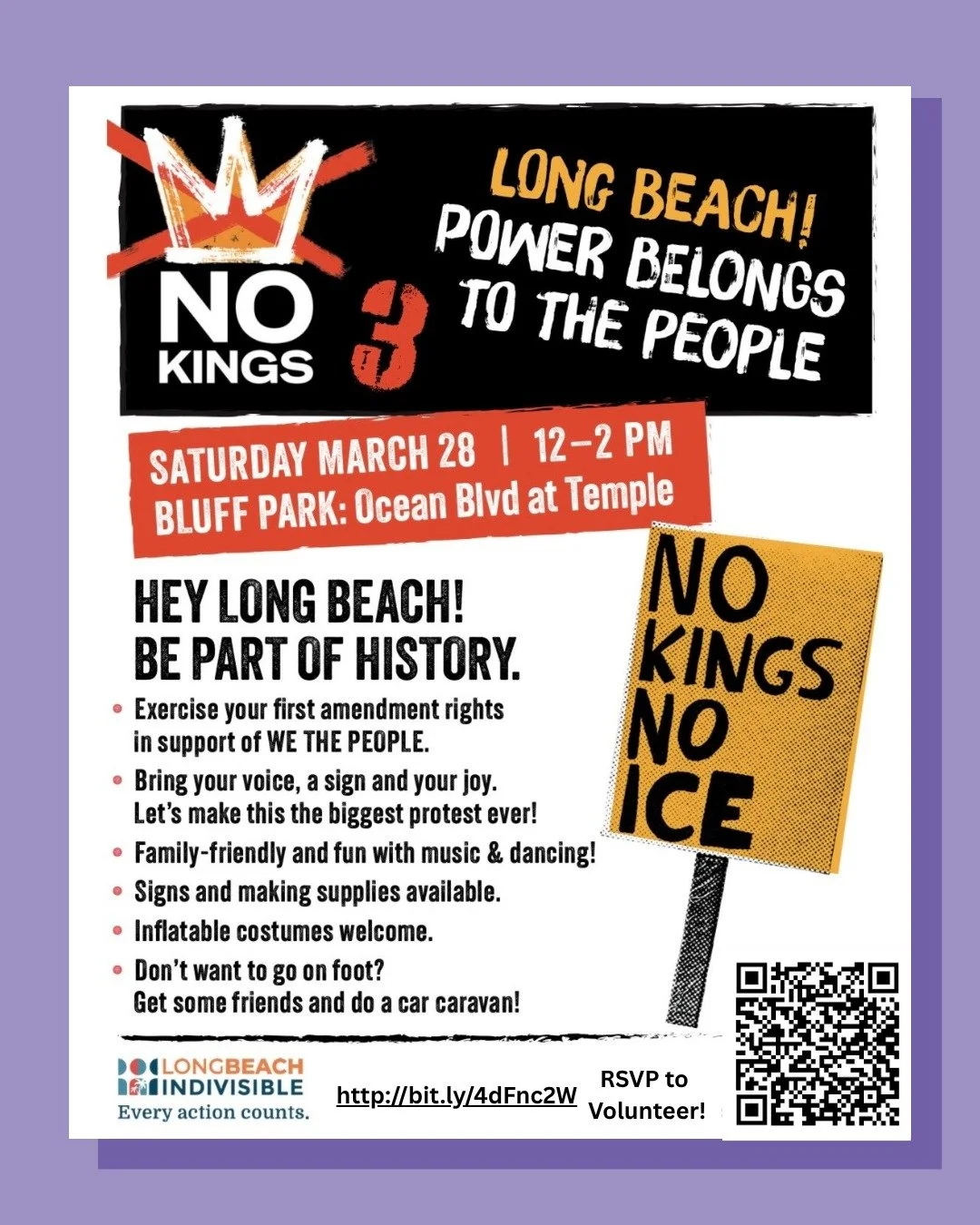 👑 See you this Saturday at the No Kings rally in Long Beach, where we will be tabling and educating people about Ranked Choice Voting. If you'll be there, consider handing out a few flyers with us!

No experience required, and all materials provided