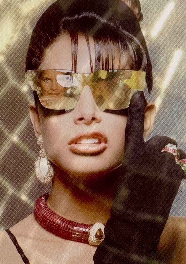 Eva Engel, Watched by the Gaze, digital collage,  2023