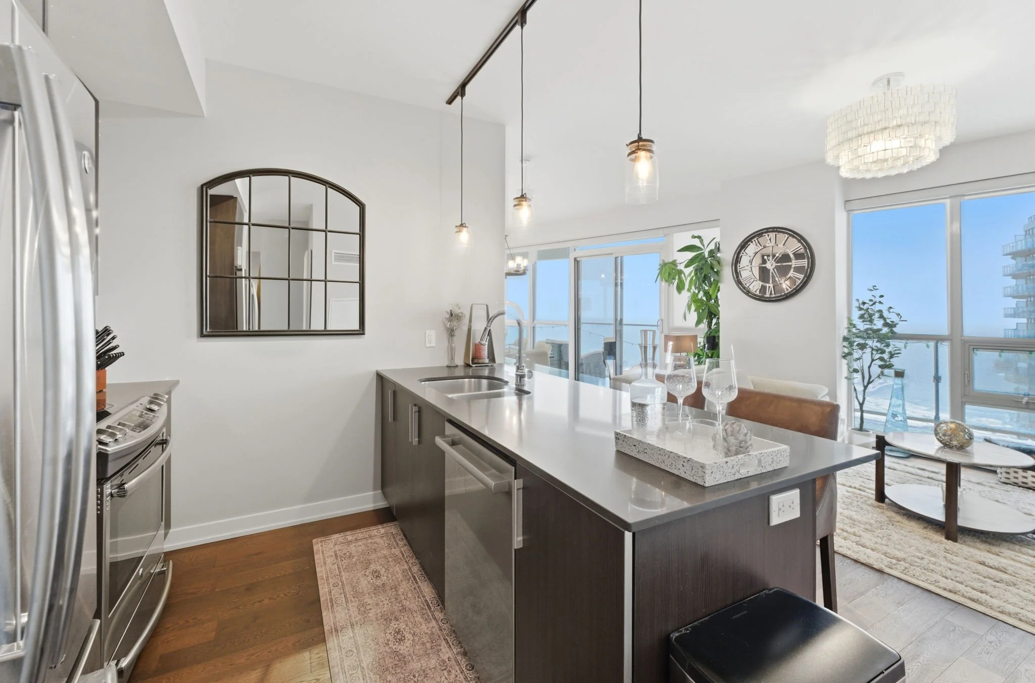 Cooking overlooking the lake