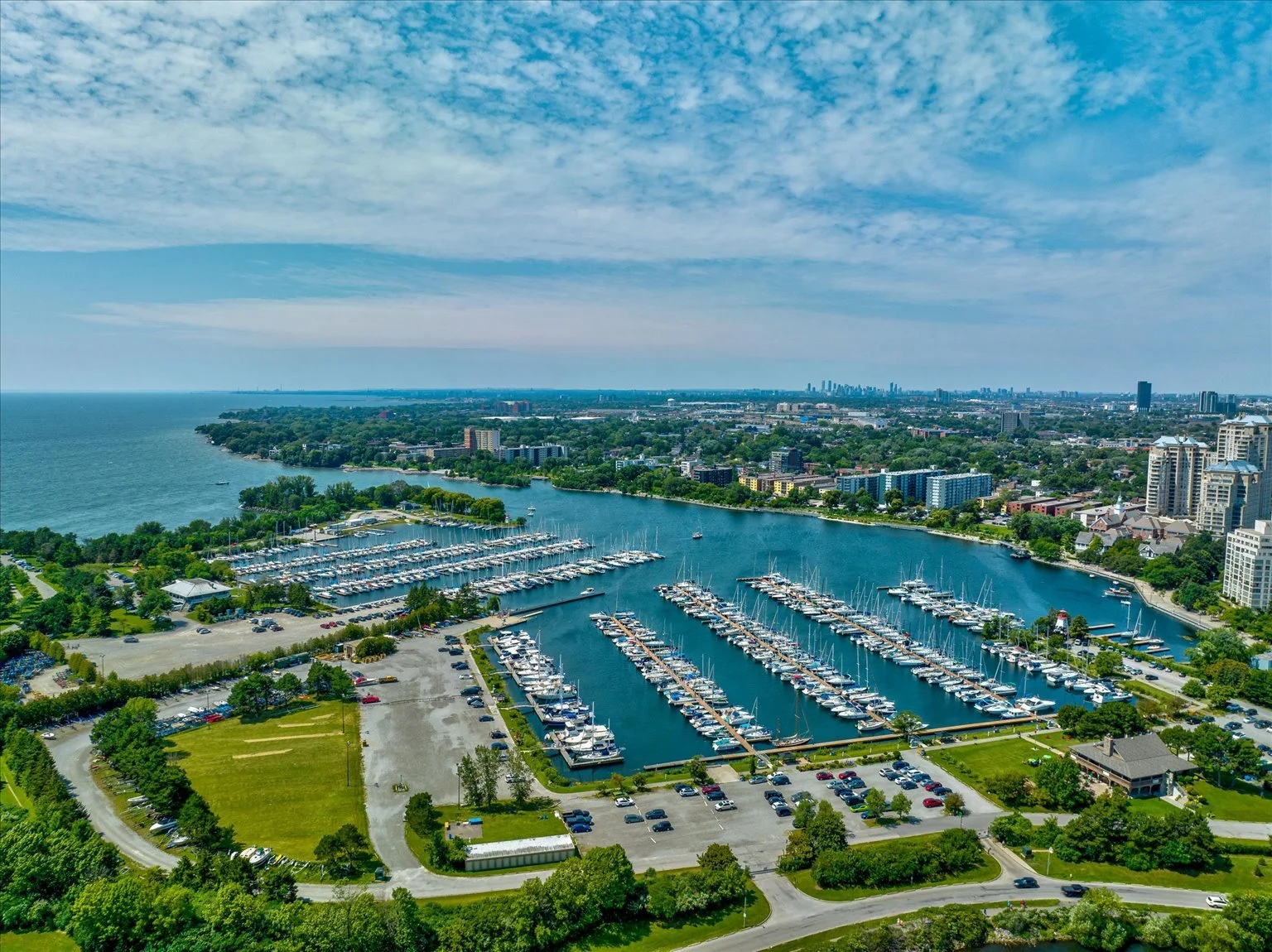 Summer views of Etobicoke Yacht Club