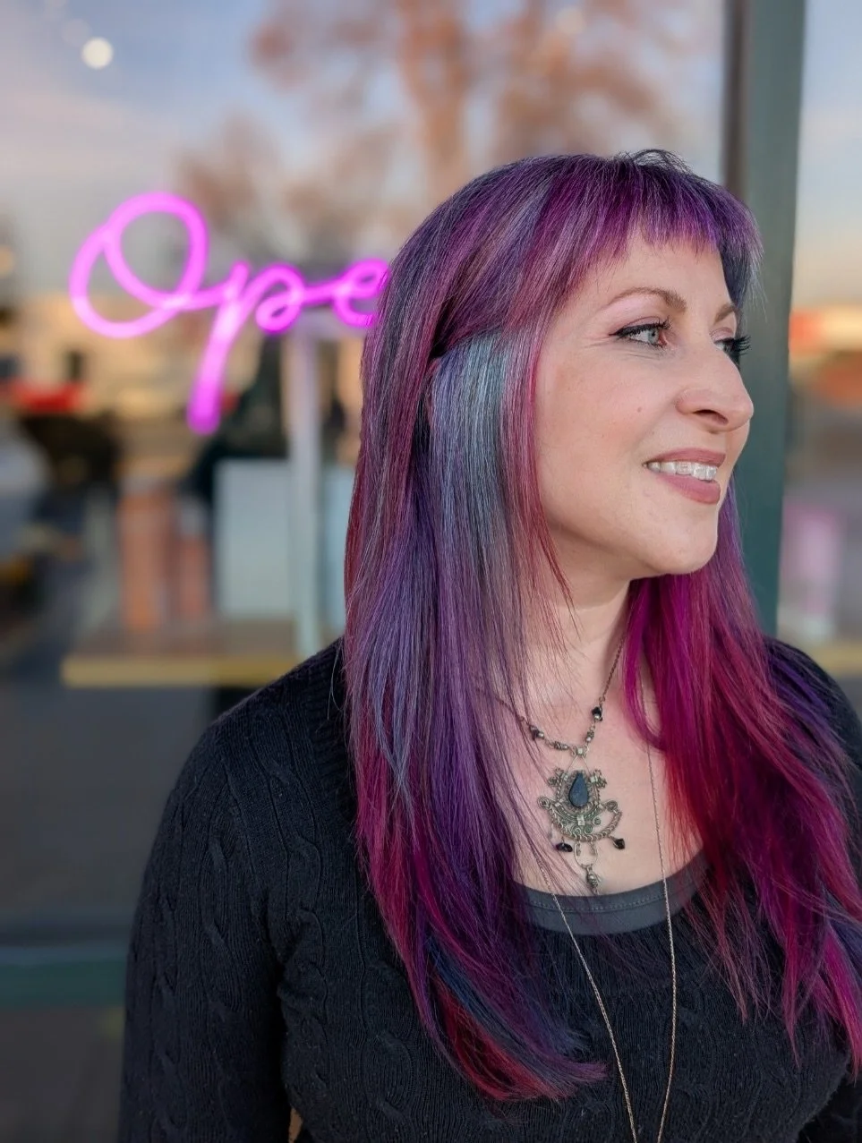 Moody. Vivid. Perfectly blended ✨

✨Hair by&mdash; @ali.porter.hair 

#mood #moodyhair #vividhair #aveda