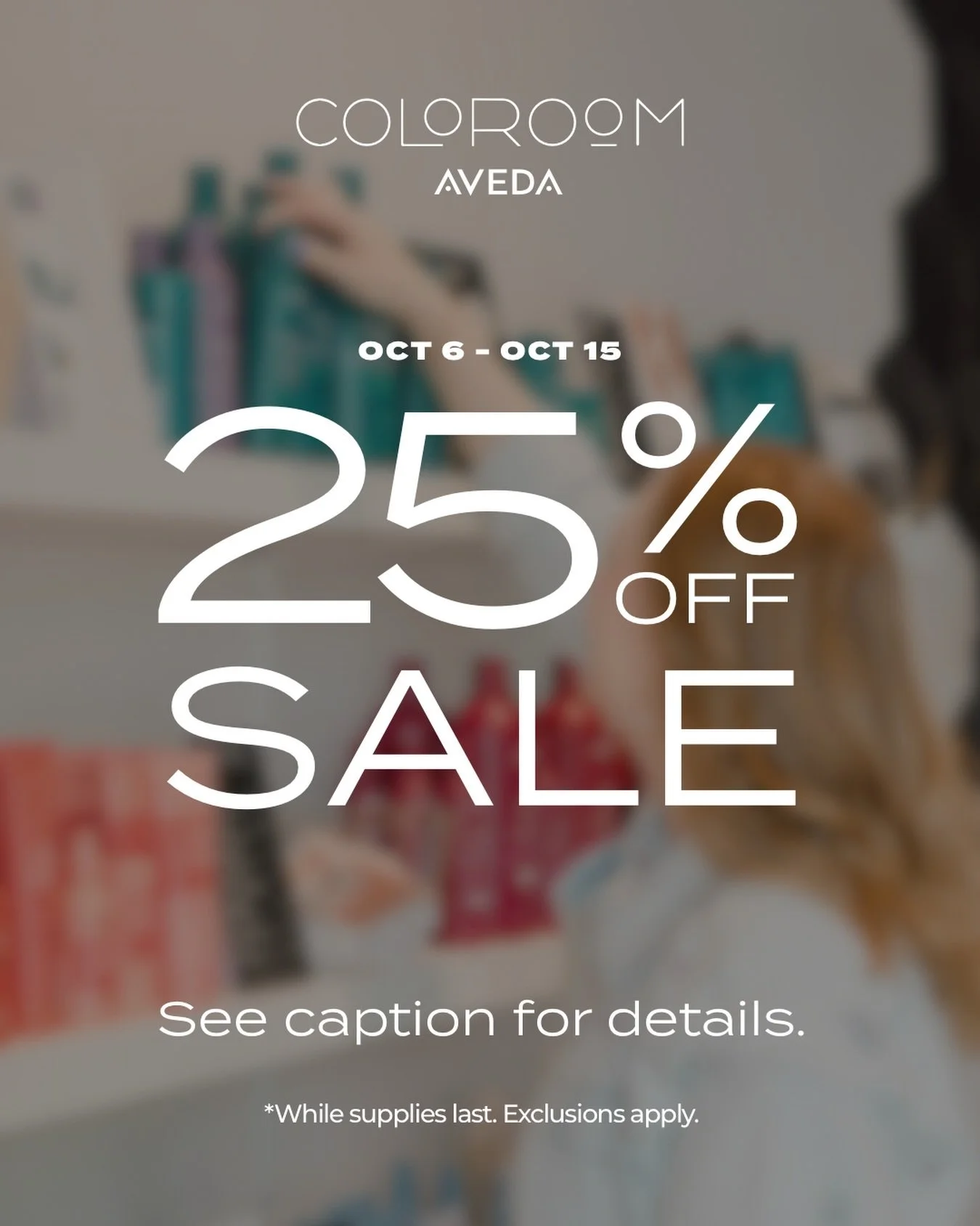 Your Aveda favorites are ON SALE 🌿🧴

Now through October 15, shop some of our most-loved Aveda products for 25% OFF!

✨ Rosemary Mint Shampoo + Conditioner
✨ Shampure Shampoo + Conditioner
✨ Men&rsquo;s Pure-Formance&trade; Grooming Clay
✨ Phomolli