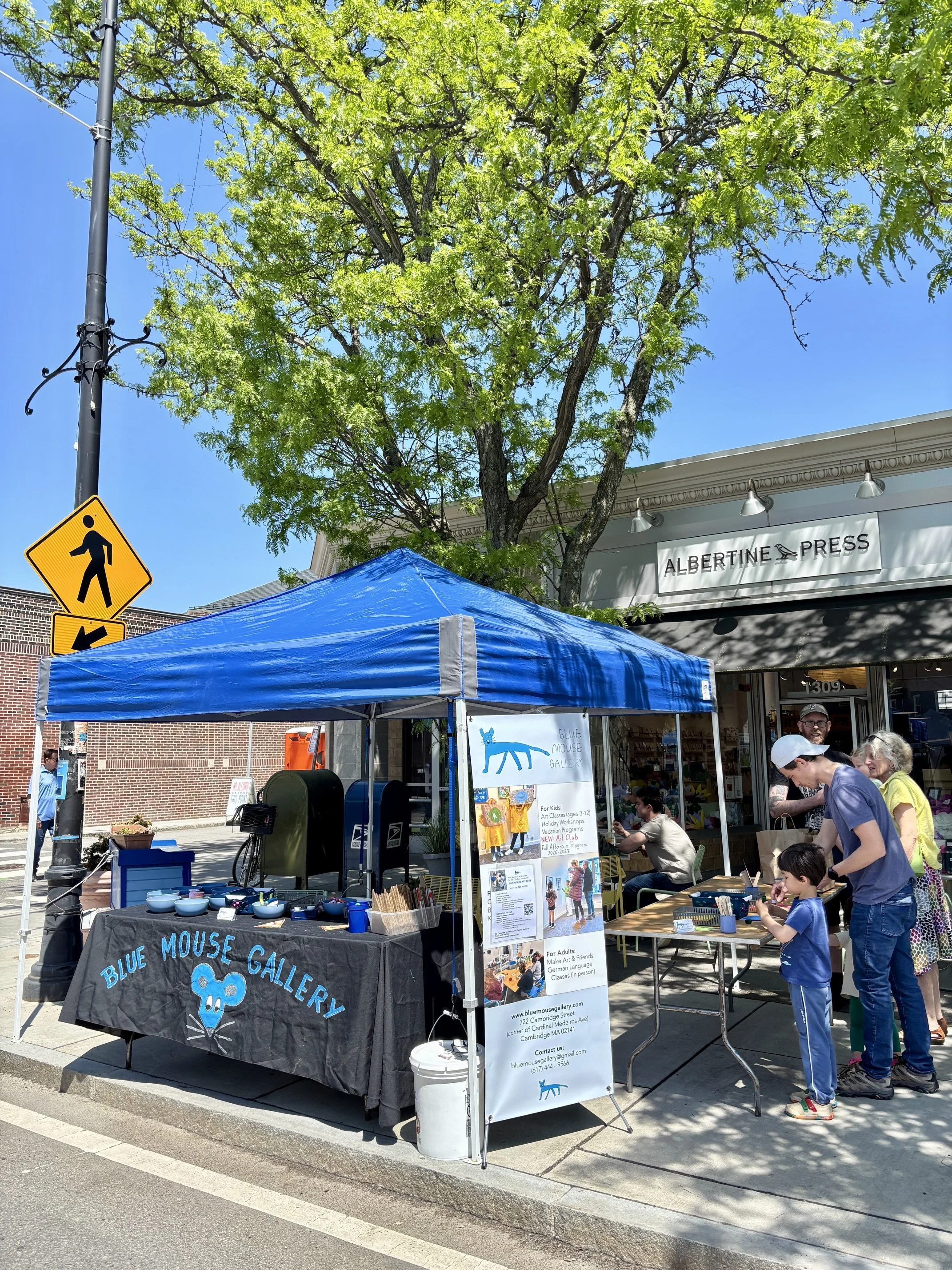 Blue Mouse Gallery's stand at the 2026 Inman Eats + Crafts event