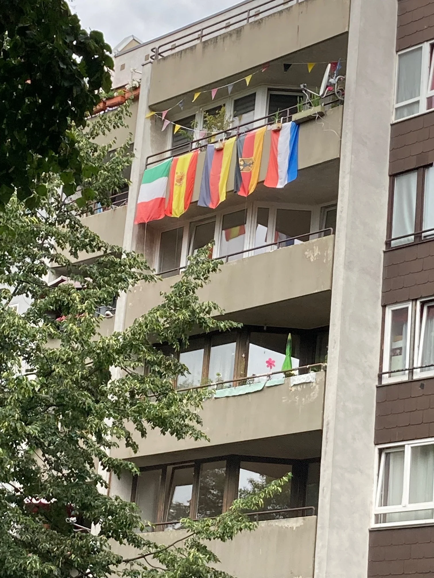 Balconies in Berlin during the FIFA world championships