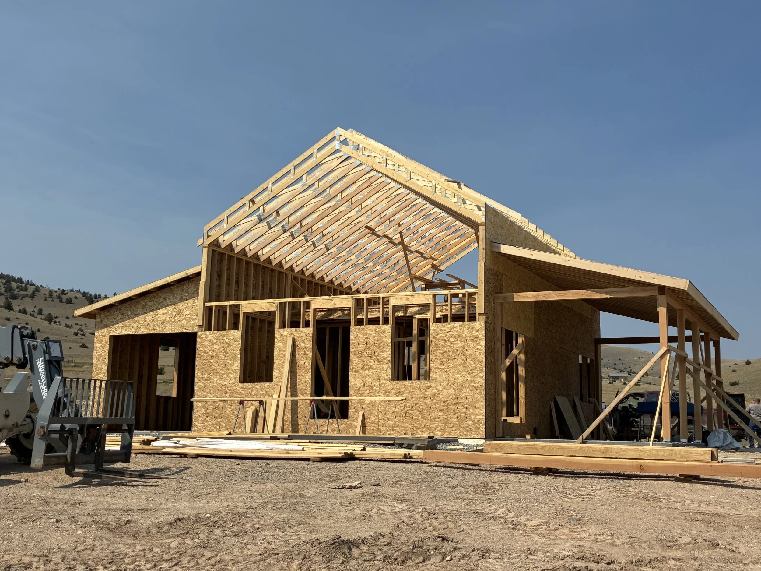 Guest house under construction by Chancellor Architecture — showcasing modern design, sustainable building practices, and attention to detail for a future custom residence.