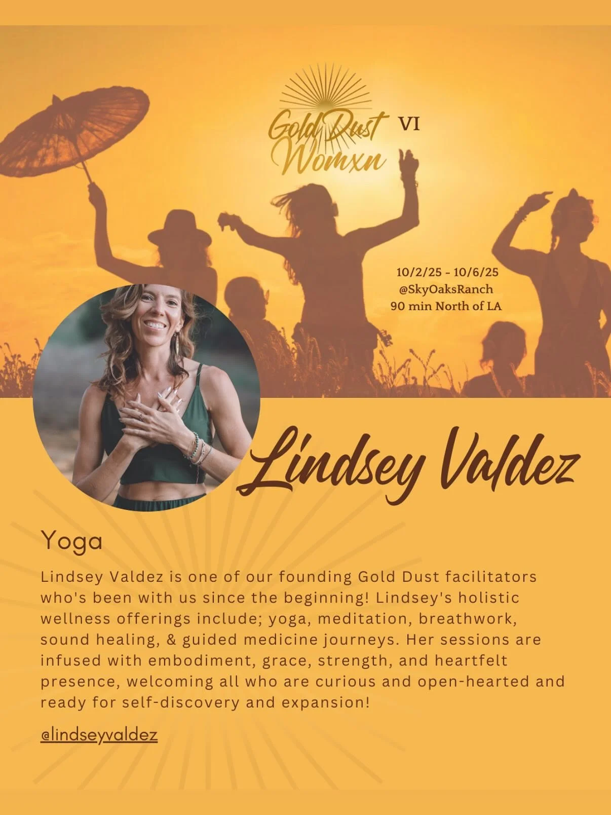 ✨This October we&rsquo;ll be guided by three incredible women who each bring their own unique style of yoga to Gold Dust. Together they&rsquo;ll hold space for grounding, energizing, and deeply restorative practices that nourish body, mind, and spiri