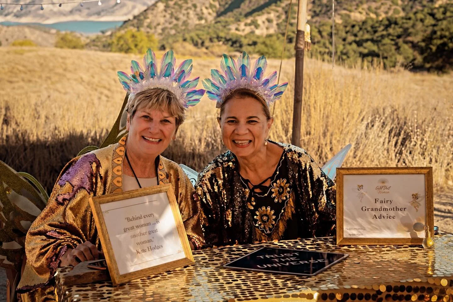 Thinking about our #FairyGrandMothers who gifted us special wisdom and love at #GDWVI. They had a line of women waiting for a moment with these special ladies. Their open heart and ears gave laughter, guidance, release, and inspiration. Thank you, la