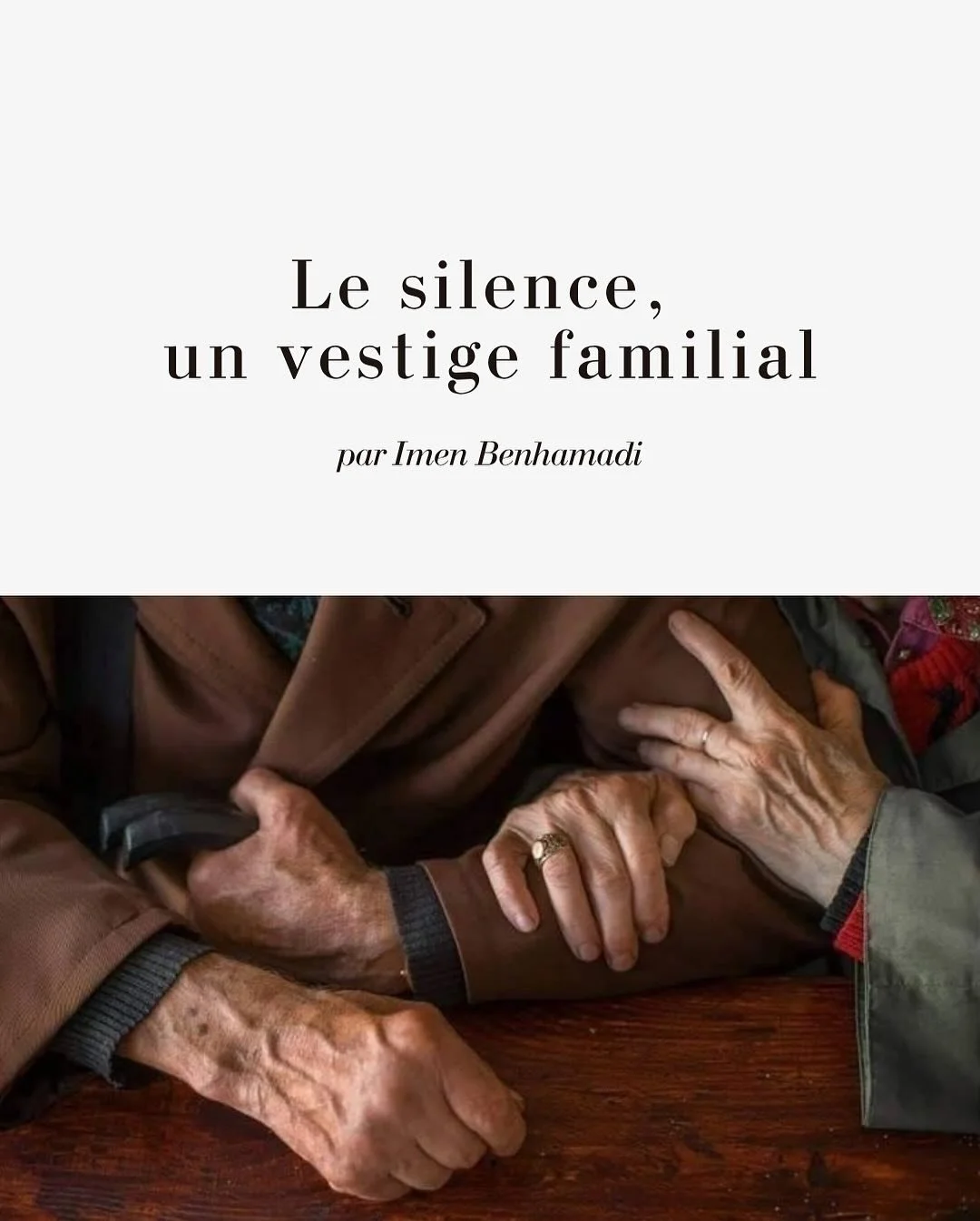Et si nos silences portaient la m&eacute;moire des g&eacute;n&eacute;rations d&rsquo;avant nous ?
🖋️ Lien en bio pour lire l&rsquo;article complet