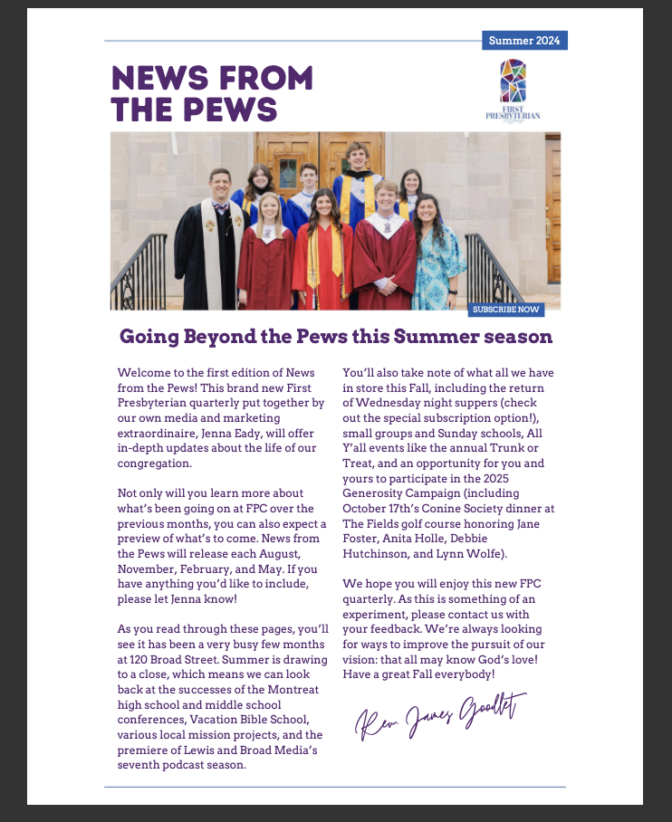 News From the Pews Summer 2024