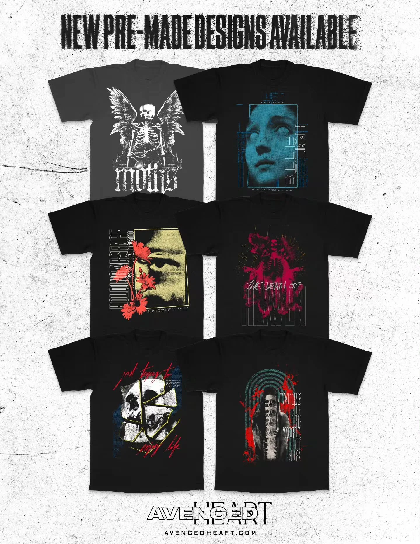 New pre-made designs added to the website.

Link in bio. 

#merchdesign #designsforsale #premadedesigns #artforsale #music