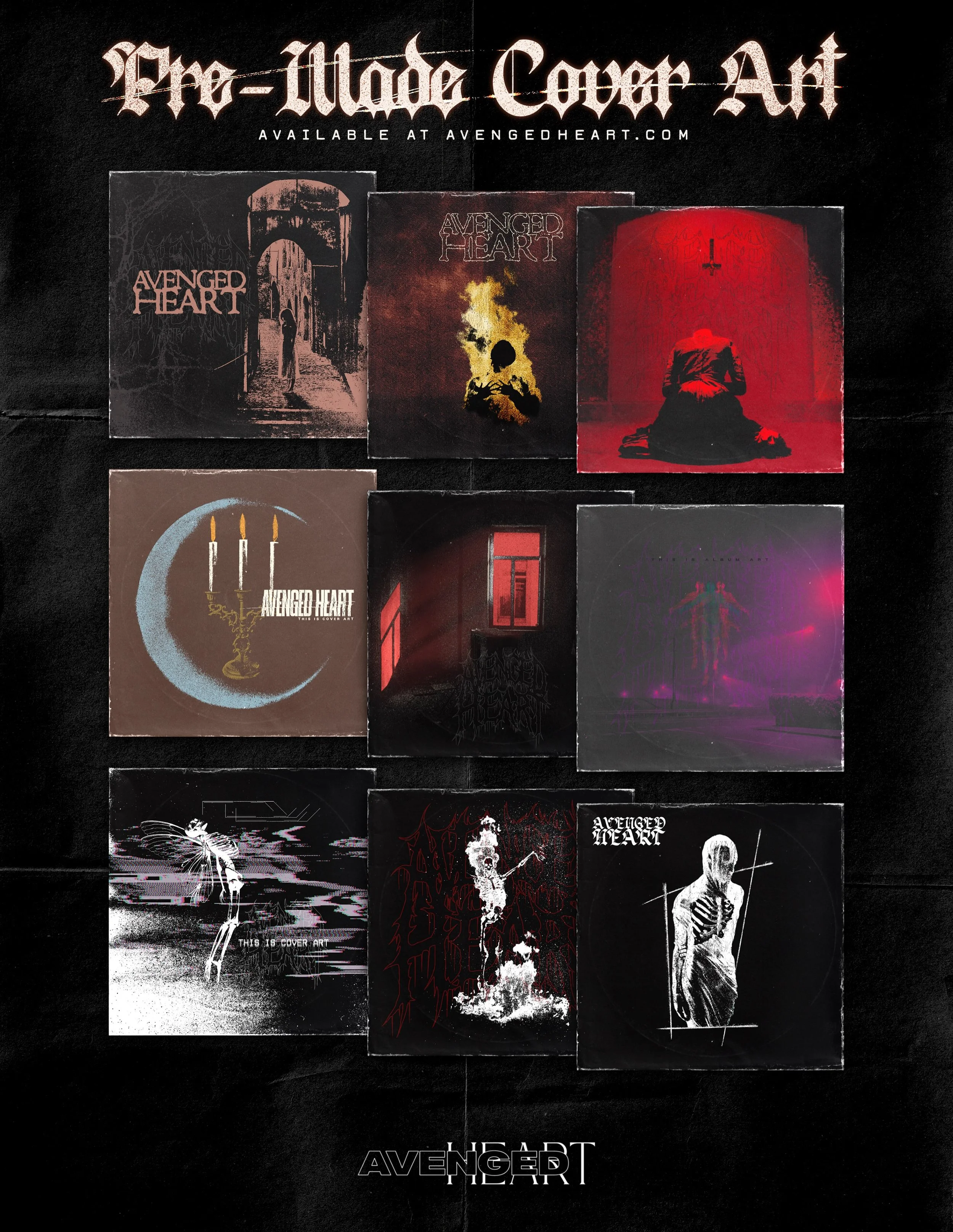 Finally added a few pre-made cover art designs to the website. Grab one quick. 

Link in bio. 

#premadedesigns #coverart #musicindustry #art #merch