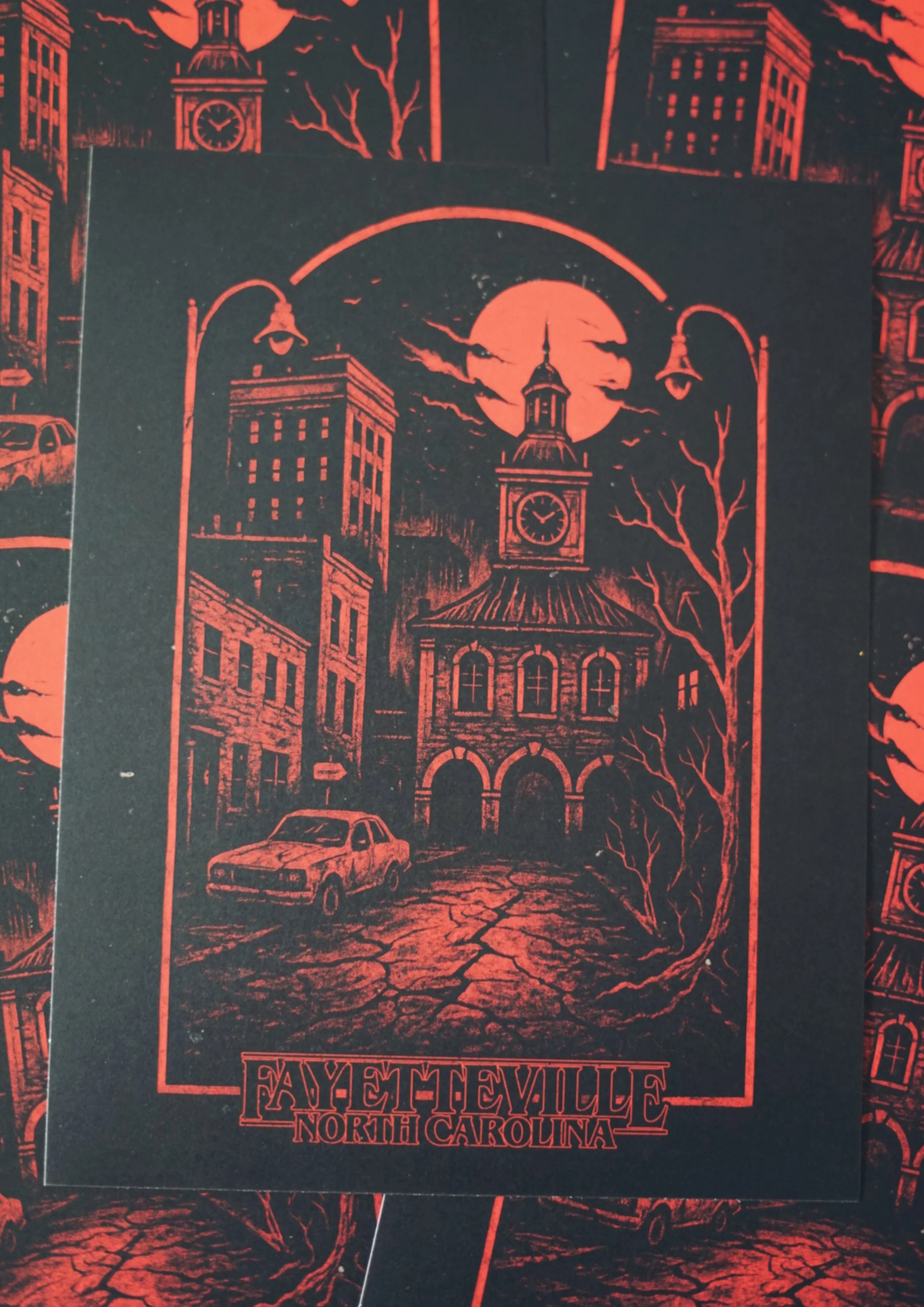 Fayetteville – Upside-down Print