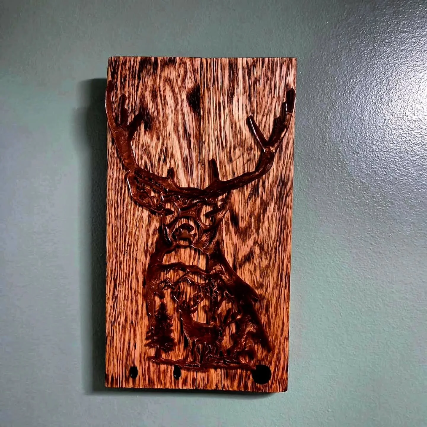 The Big Buck Wall Hanger, a perfect addition to @salfarruggia newly renovated hunting themed bathroom.
.
Planning to get back on the grind and have some more of these made up after this already packed schedule of a week, which will also be available 