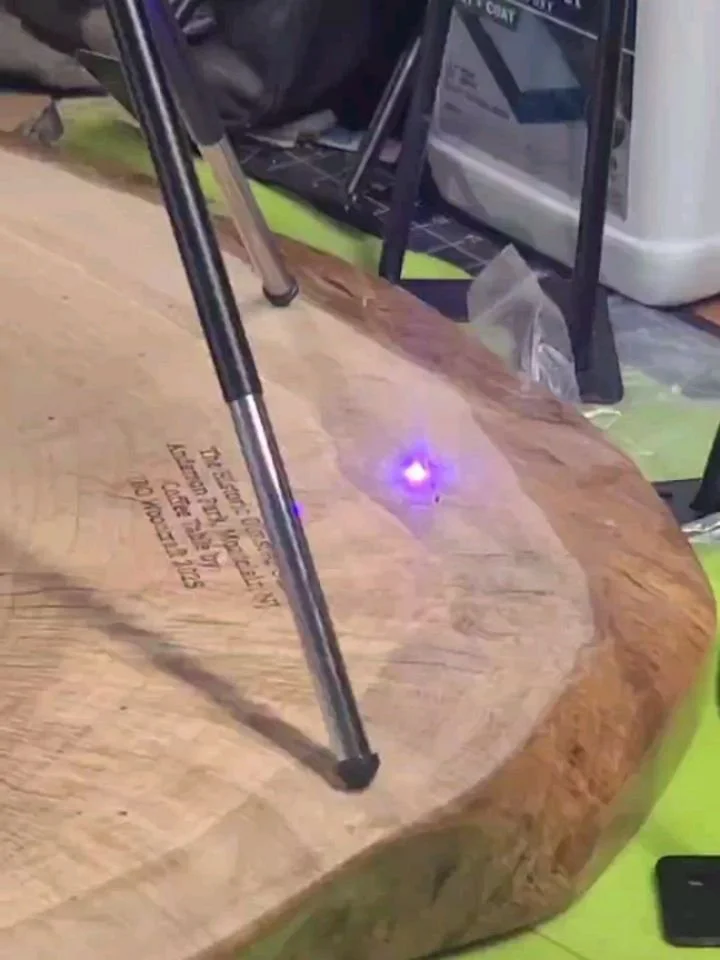 Laserbeaming! Having a blast with this little thing, very happy with my @laserpecker LP1 Pro purchase. First use on the Olmsted Oak table was a great christening. Putting my mark on a piece of history!
.
This table will be up for grabs this weekend @