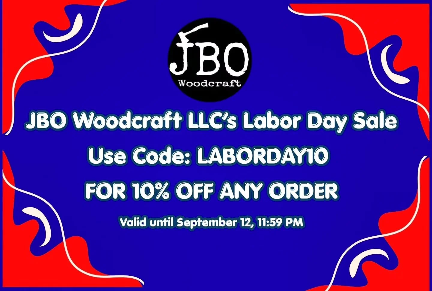 Labor day sale is live, 10% any order until September 12th, 11:59 PM. More inventory will be added shortly. Discount will be honored for custom requests as well. The Holidays may seem far, but they will be here before you know it, get in the queue no