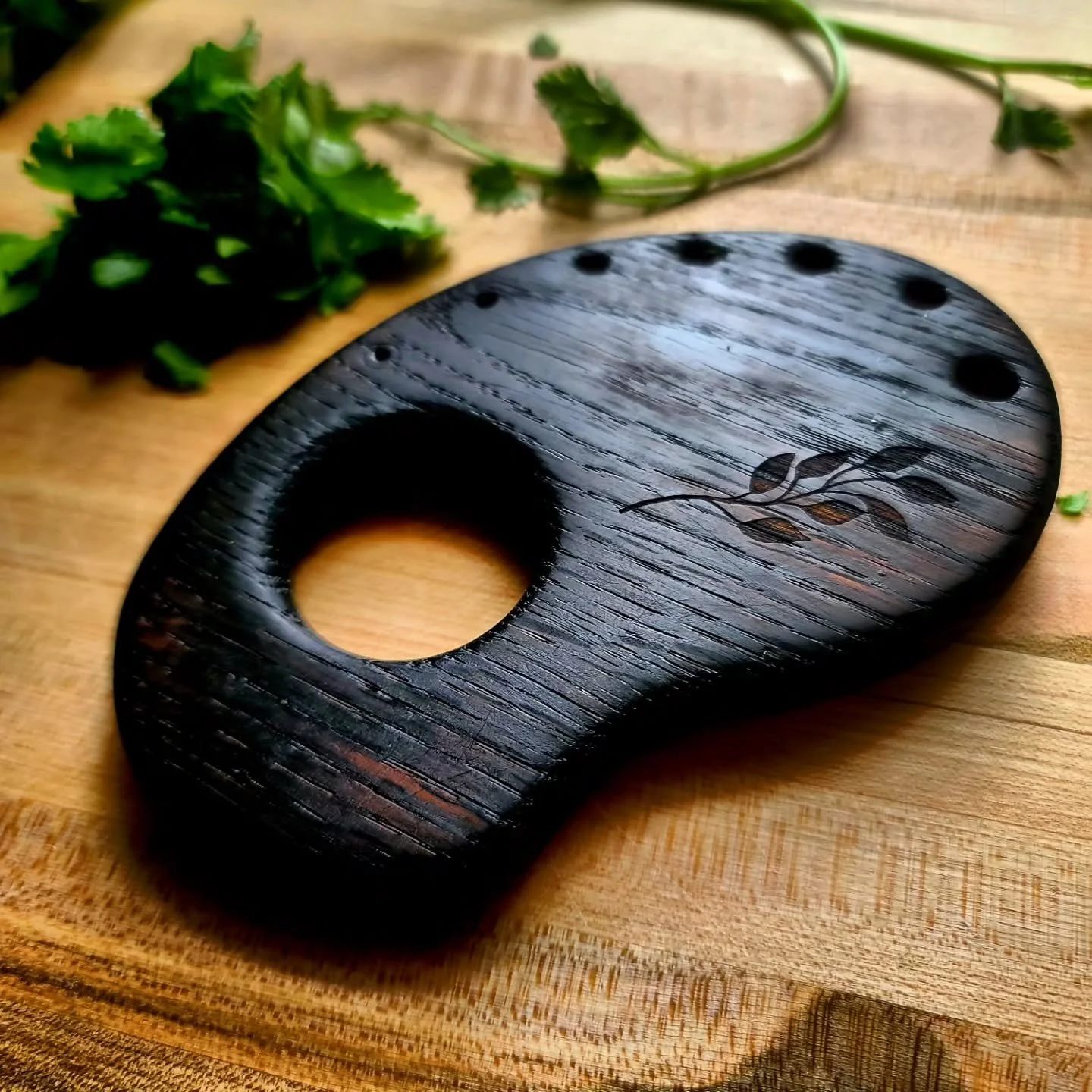 The Herb Stripper prototype, just needs a touch more fine tuning.
.
Ergonomically shaped and ambidextrous, with varying holes for different diameter stems
.
To be available at JBOWOODCRAFTLLC.COM, once a few more are made, stay tuned for the launch!
