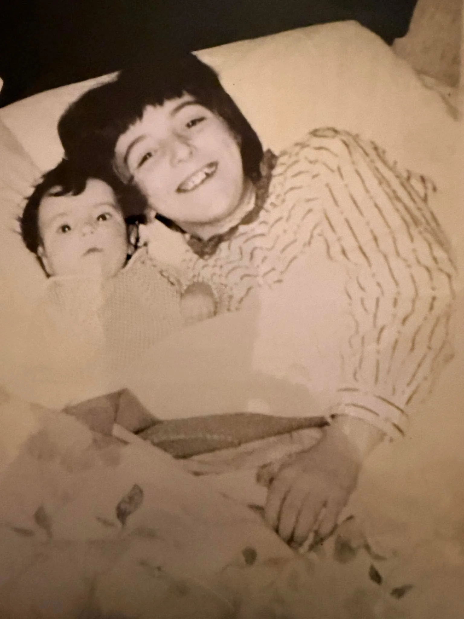 🐣Happy Easter Sister.🐣
It was one month today that you departed and I am one month old in this picture with you.&hearts;️