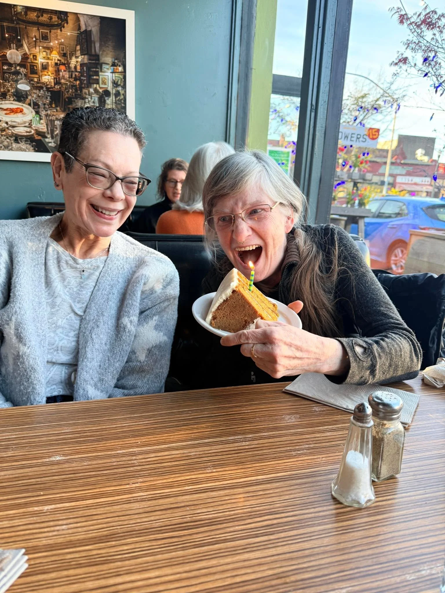 Happy Birthday to my east coast homey Eileen. Honored you chose to come to Astoria and bring your Brooklyn pal Liz to see the Pacific for the first time, what a treat!! Grateful for your friendship and to have you in my family of friends all these de