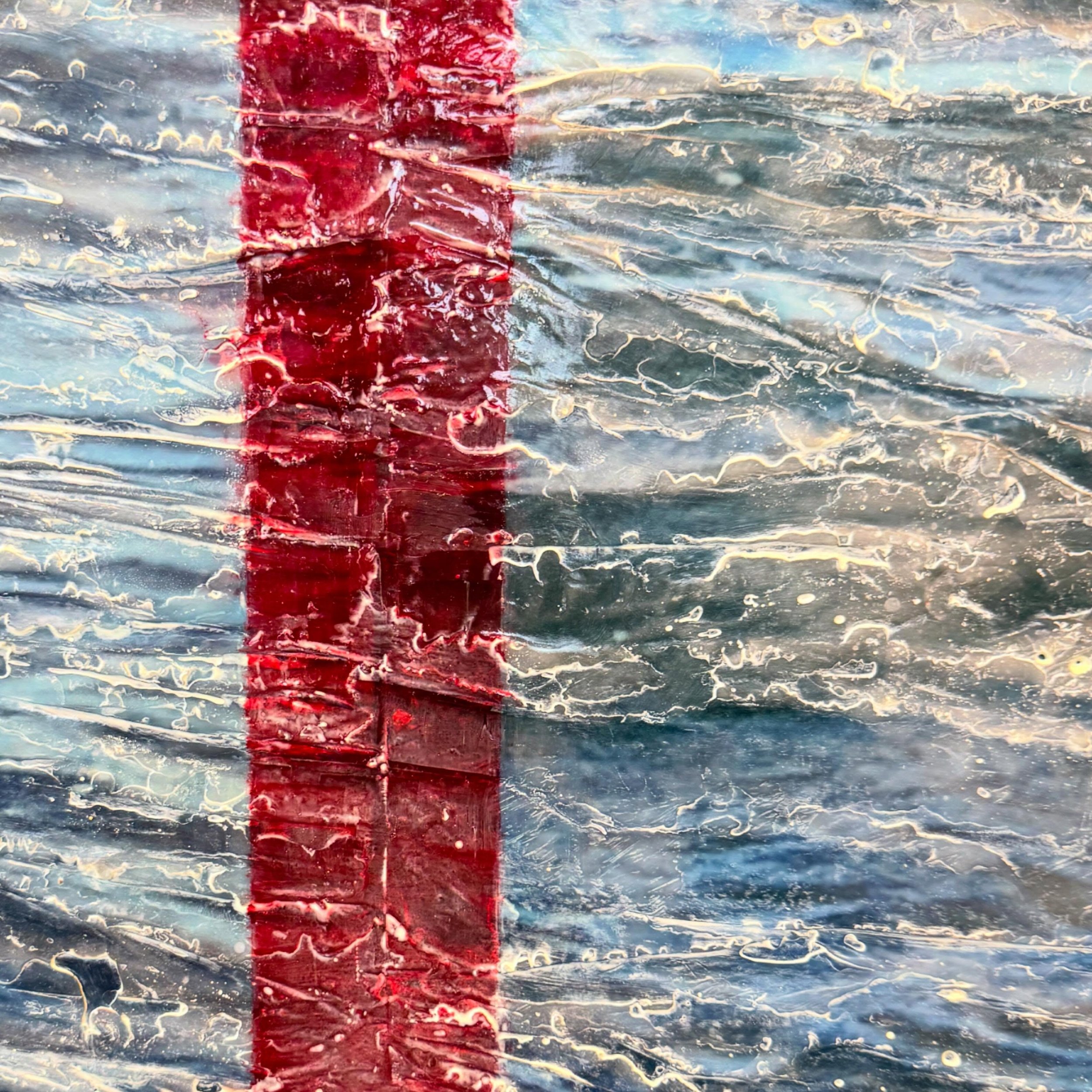 .
Detail from an 18&rdquo; x 63&rdquo; in progress. Excited for next steps towards my September show @imogengallery.
#workinprogress 
#wip
#encaustic
#newwork 
#paintingwater