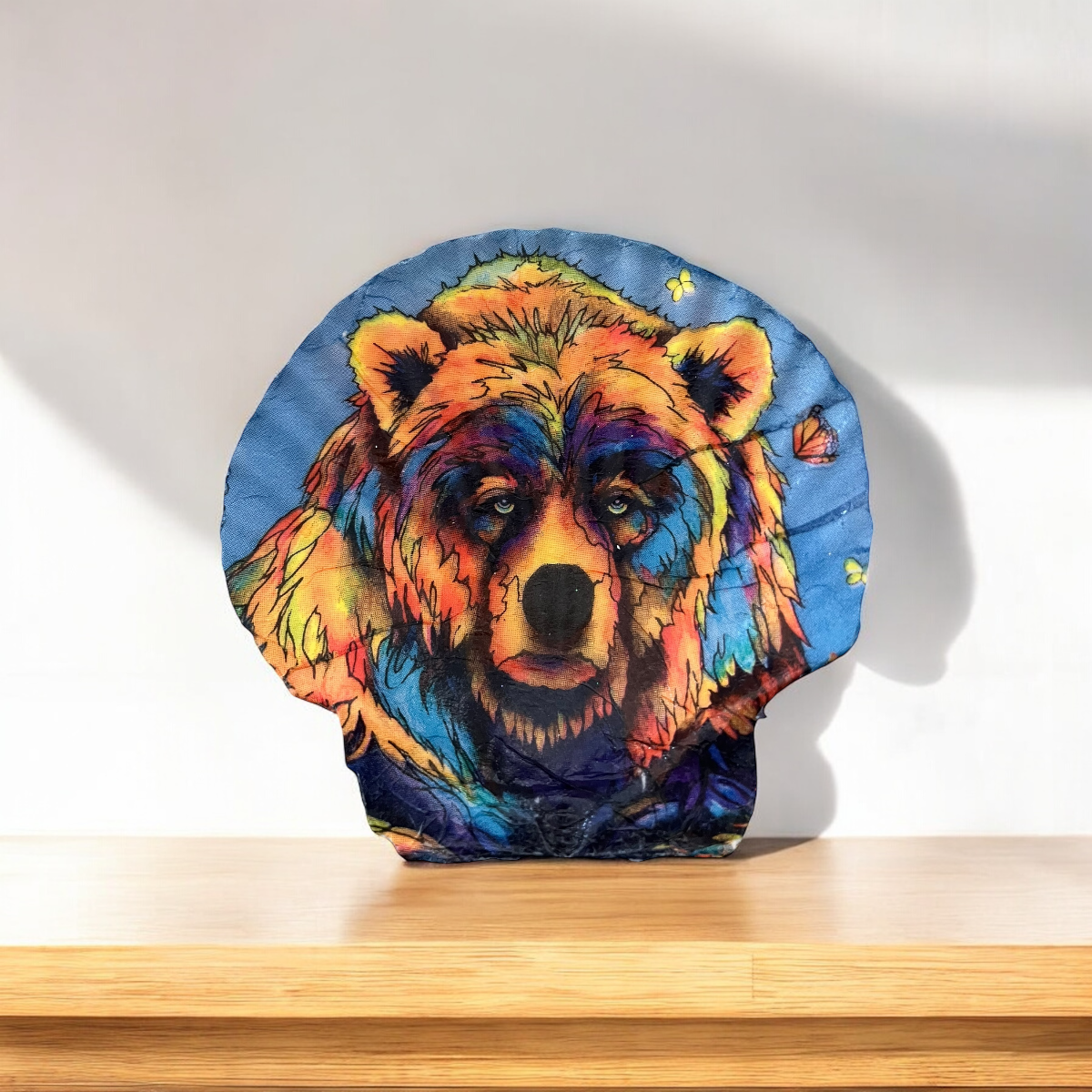 Bear Decorative Scallop Shell Dish Front