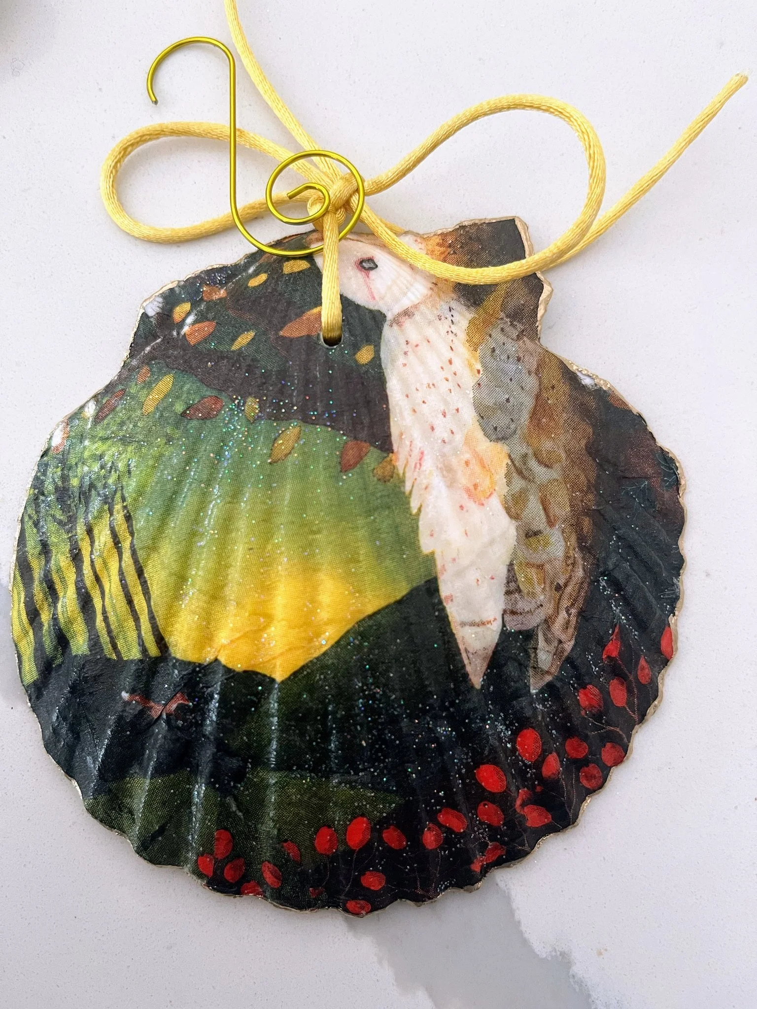 Barn Owl Decorative Shell Back