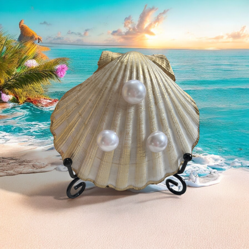 Goat Scallop Shell Dish Back