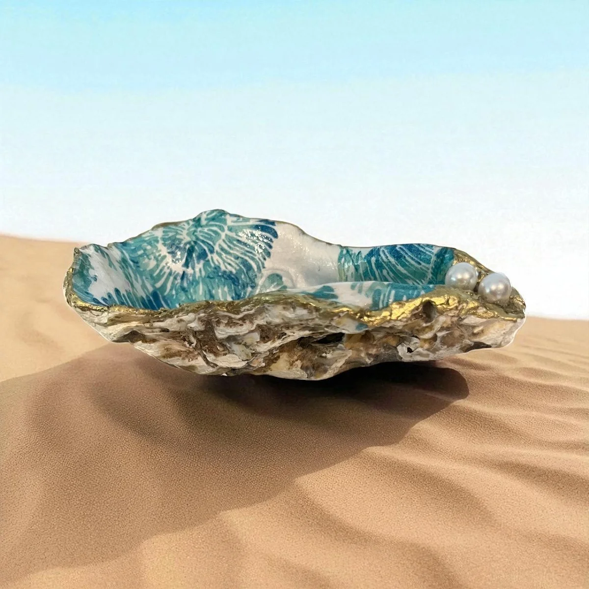 Oyster Shell Dish Side View