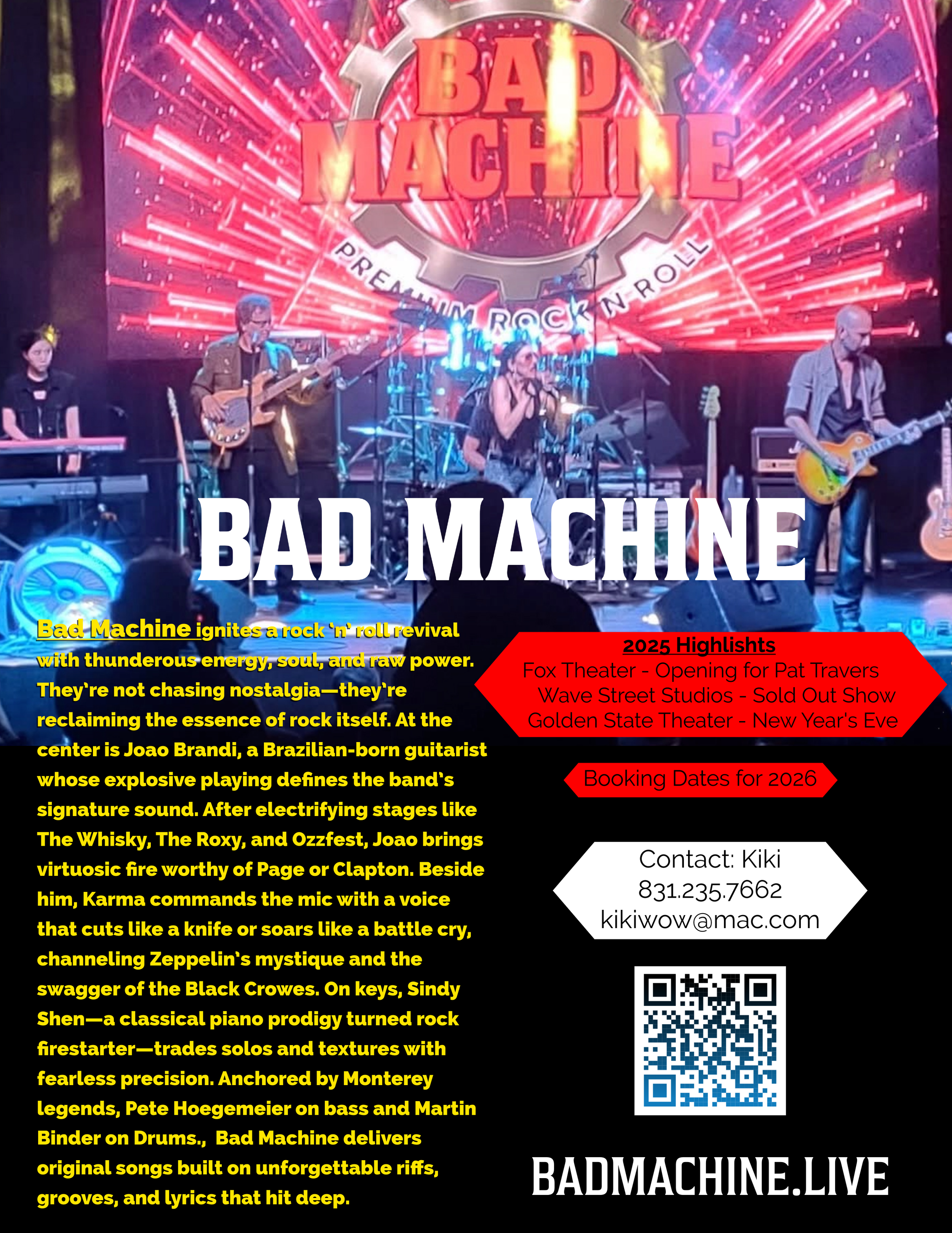 BAD MACHINE - One Sheet Promo