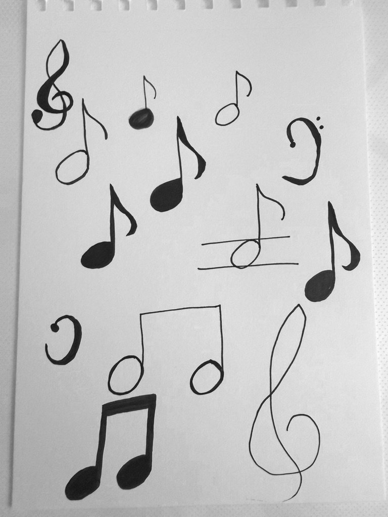 Music Note Drawings