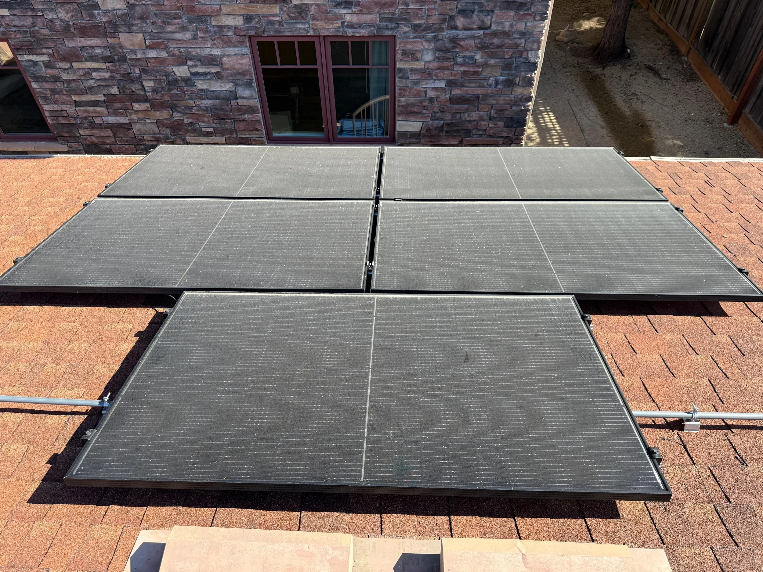 Exterior surface before cleaning