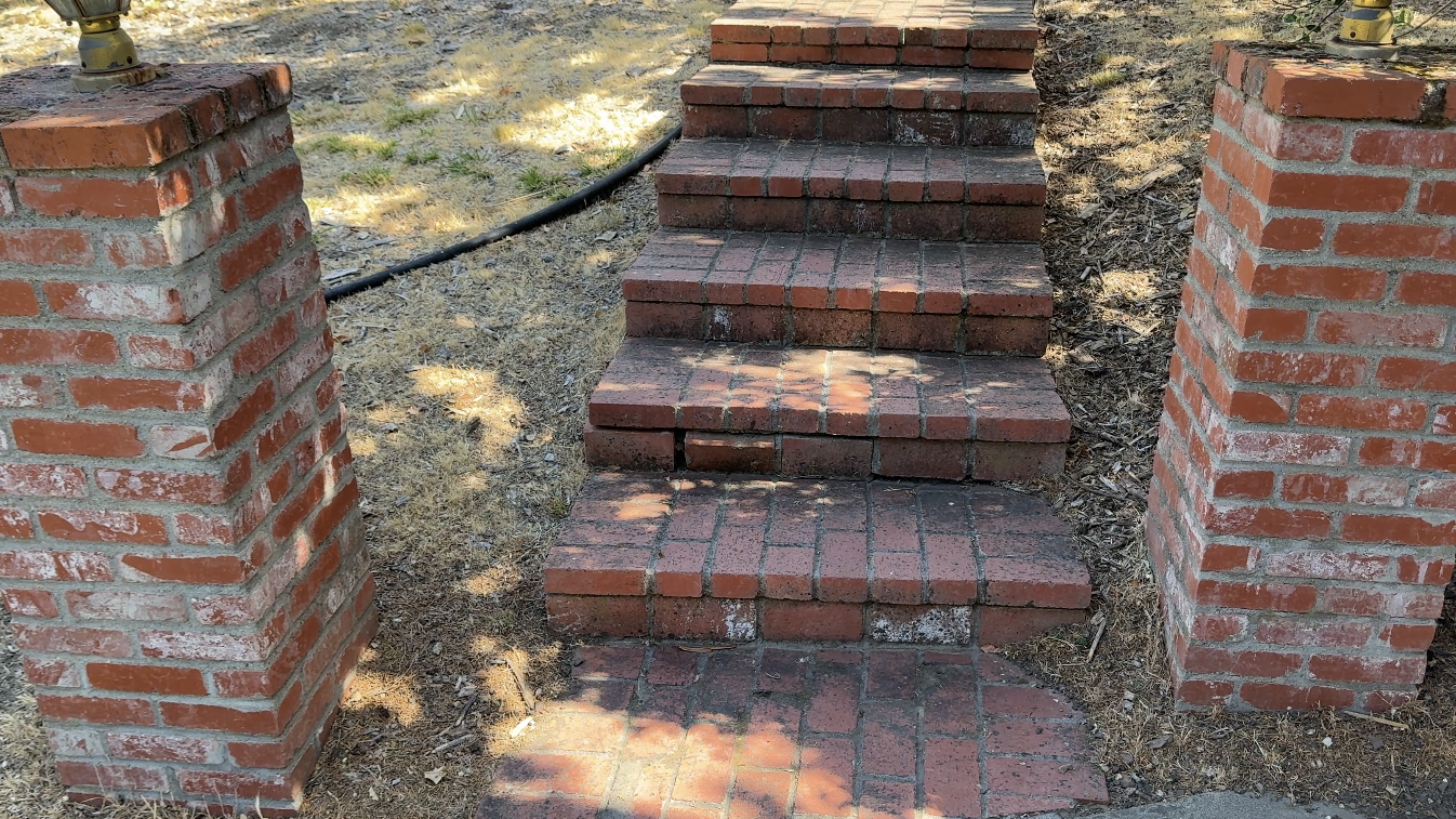 Property before exterior cleaning