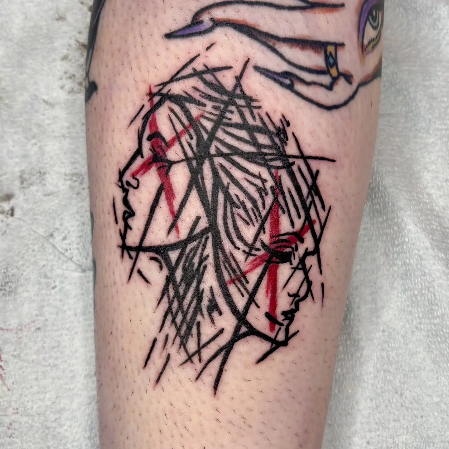 Abstract ladies from my flash! ❌️❌️ Thanks for choosing this one H!

#abstracttattoo #abstractwomen #flashtattoo #femmefatale #SeattleTattoos