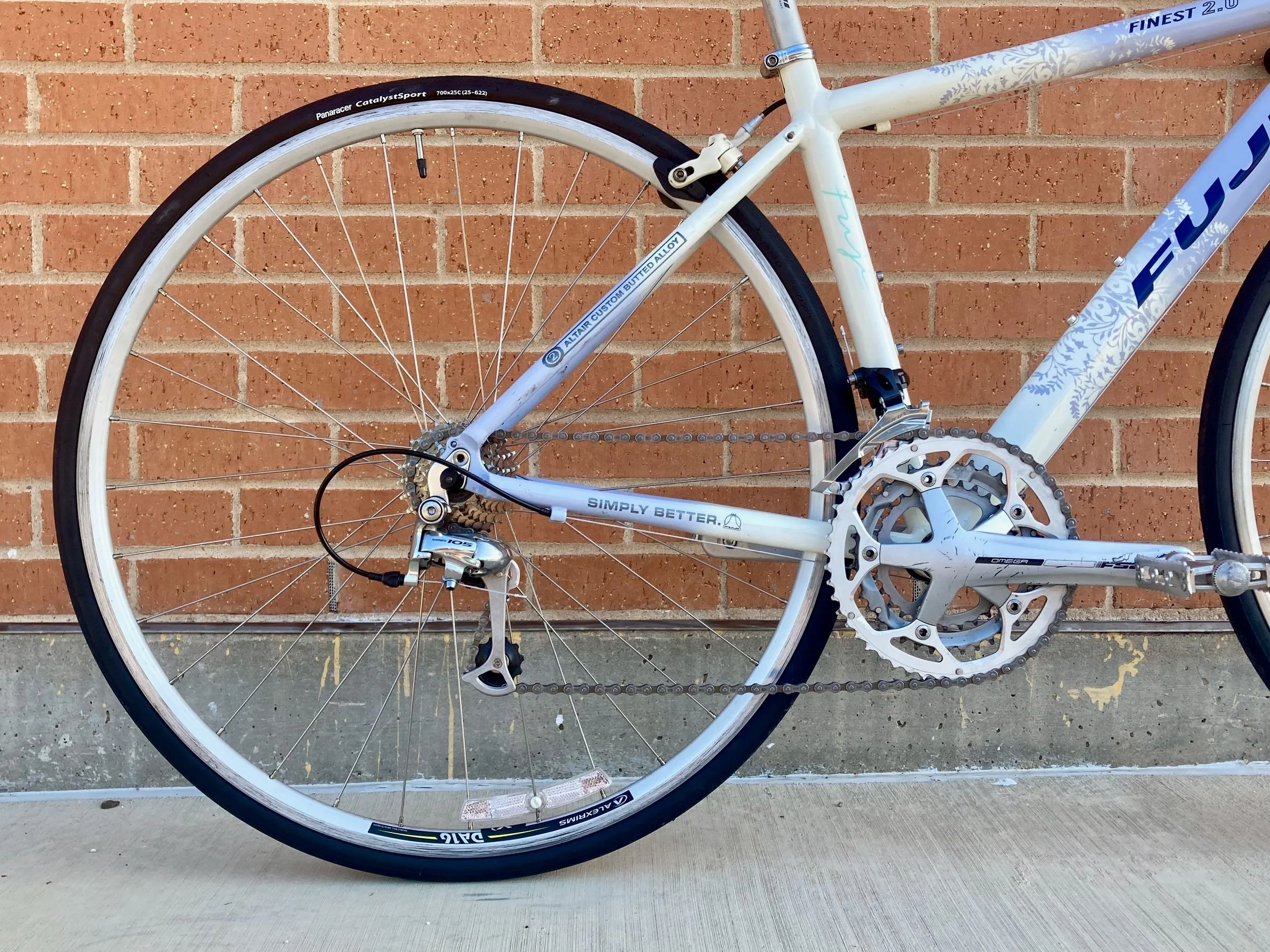Fuji Finest 2.0 (Size XS), rear wheel and drivetrain