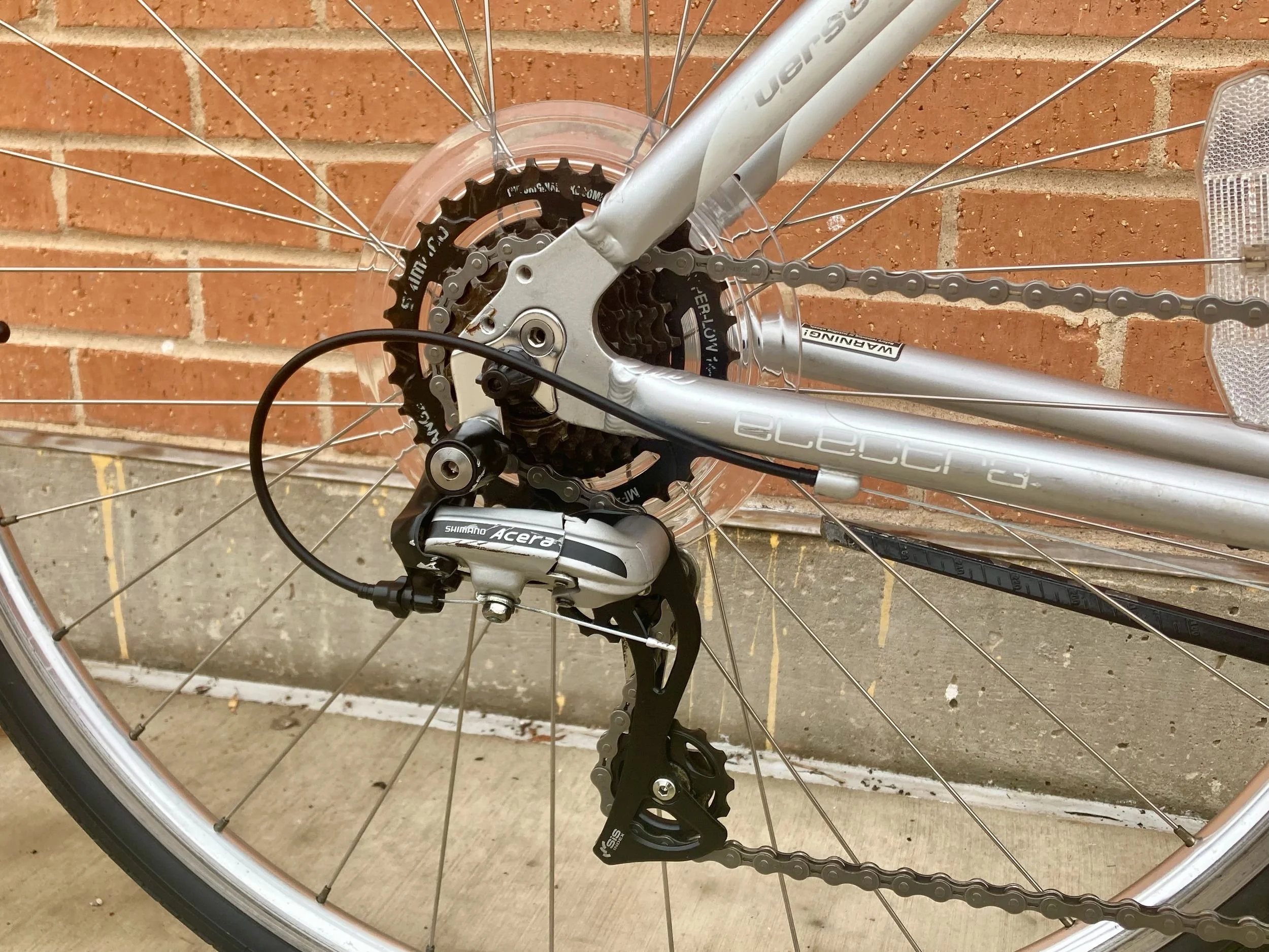 Electra Verse 21D (Size M), rear drivetrain