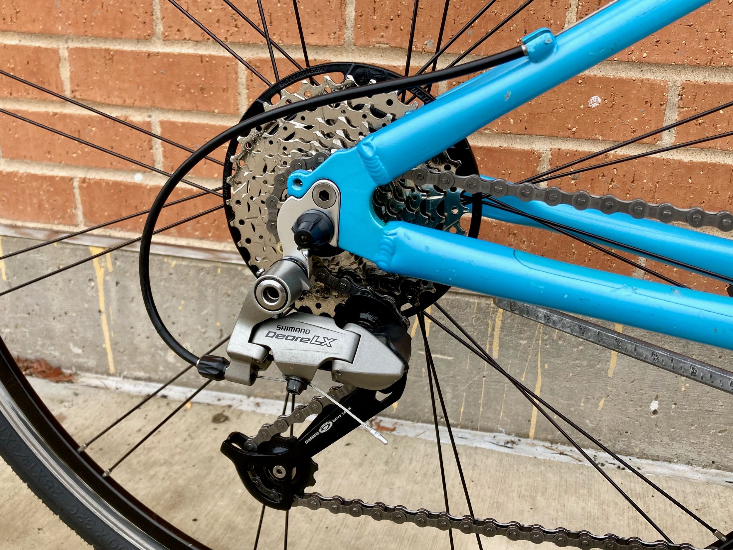 Trek 7.5 FX WSD (Size S), rear drivetrain