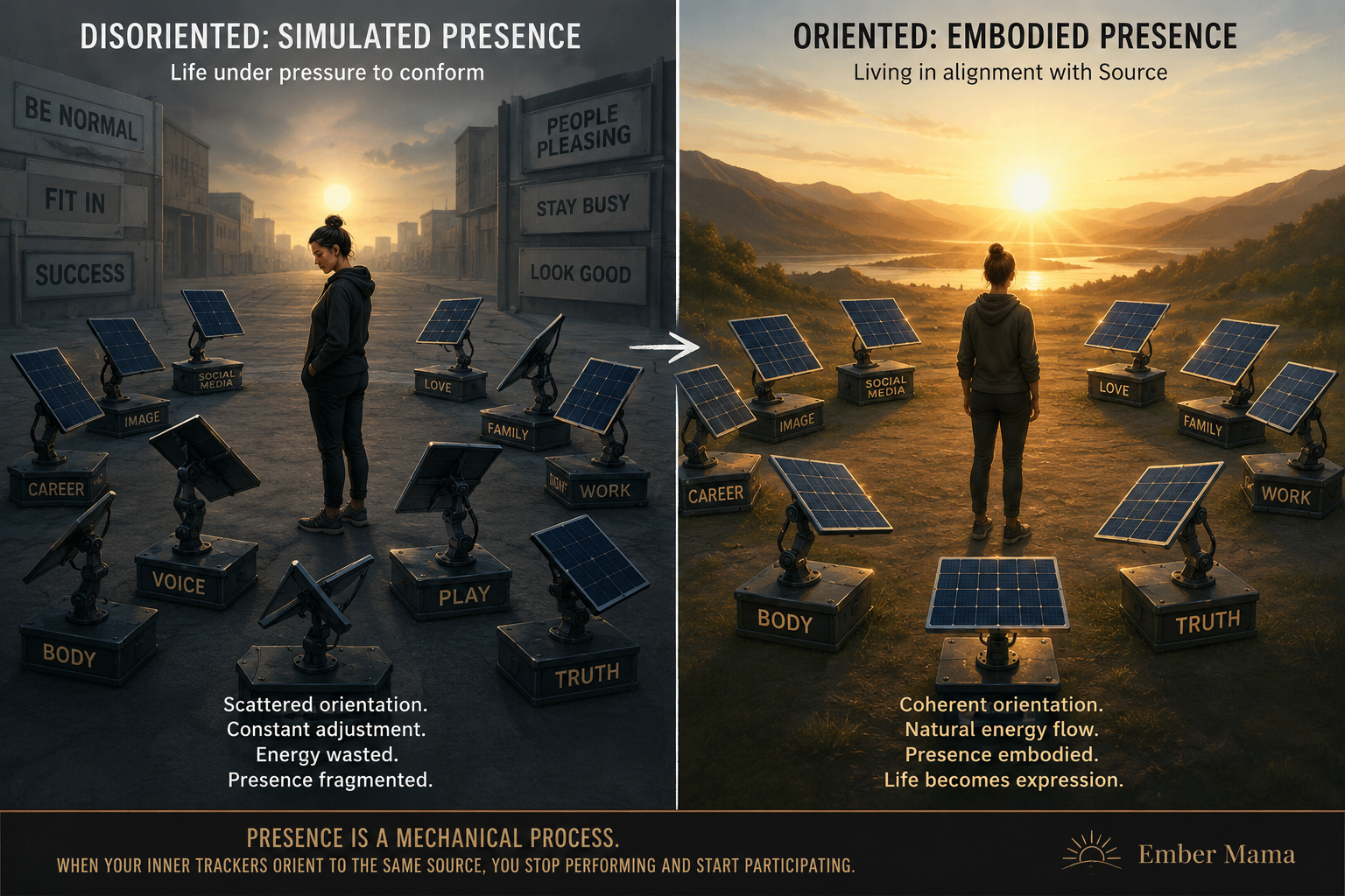 Consciousness Is Orientation: Solar Panels, Plato’s Cave, and the Warmth of Love