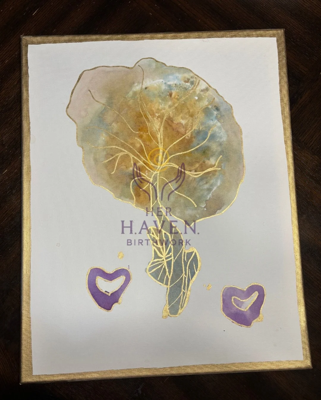 This was my first time creating a placenta print and I didn&rsquo;t expect to enjoy it as much as I did 💜

Slowing down, studying the shape, and following the veins felt grounding. What once sustained life became a keepsake, something meaningful and