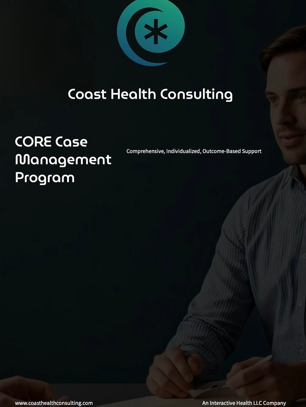 At Interactive Health, our work goes beyond safe transport. Through Coast Health Consulting, we offer comprehensive, clinically guided case management &mdash; providing structure, strategy, and support that helps clients move from crisis to stability