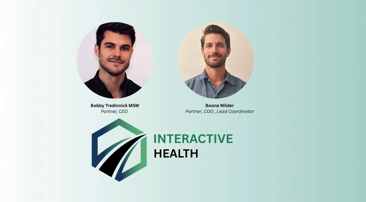 Get to know Bobby and Boone, the driving force behind Interactive Health! Our team is dedicated to innovation and practical value add within the behavioral health landscape. Discover more about our work through the links in our bio.